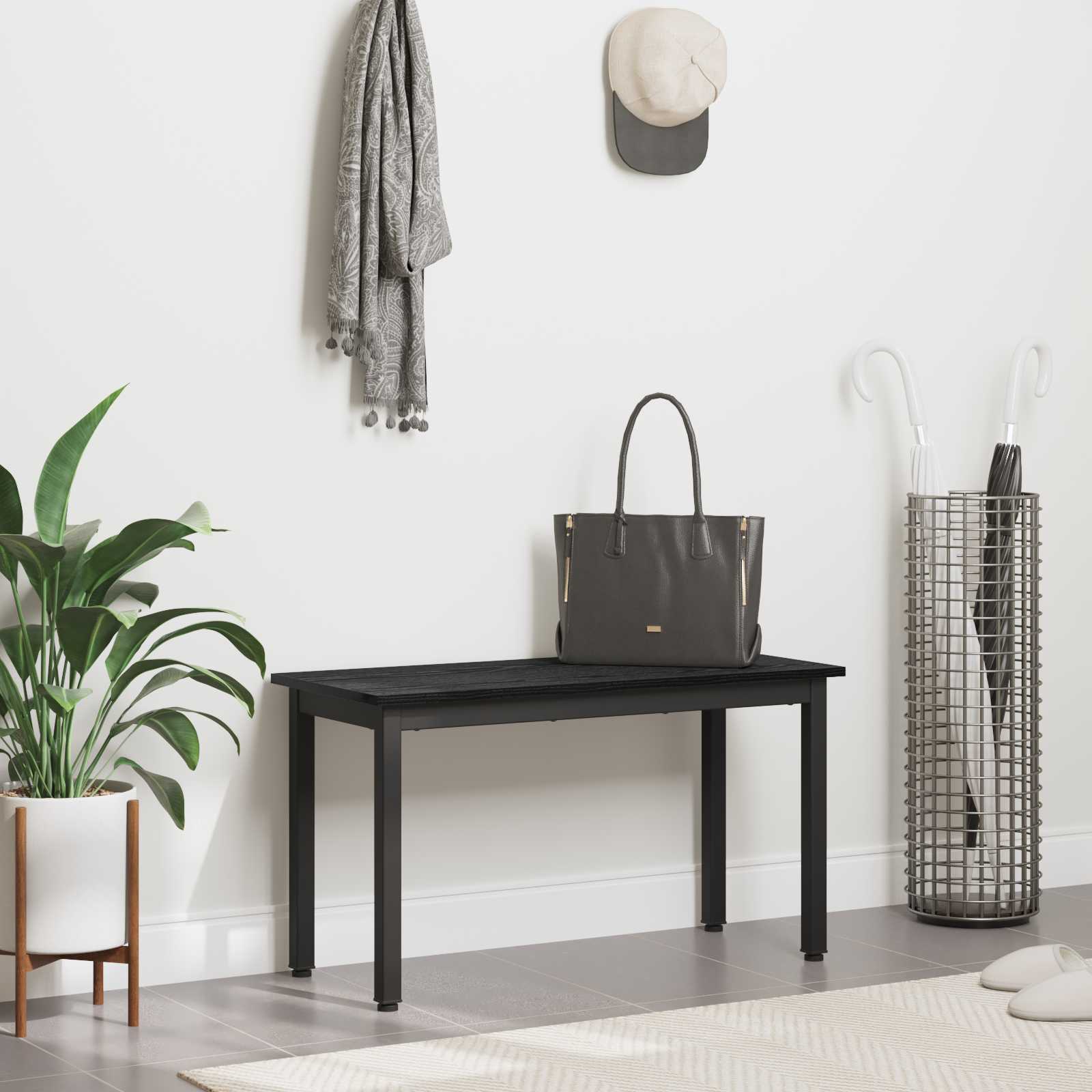 klupa Crni hrast 80 x 35 x 45 cm Konstruirano drvo