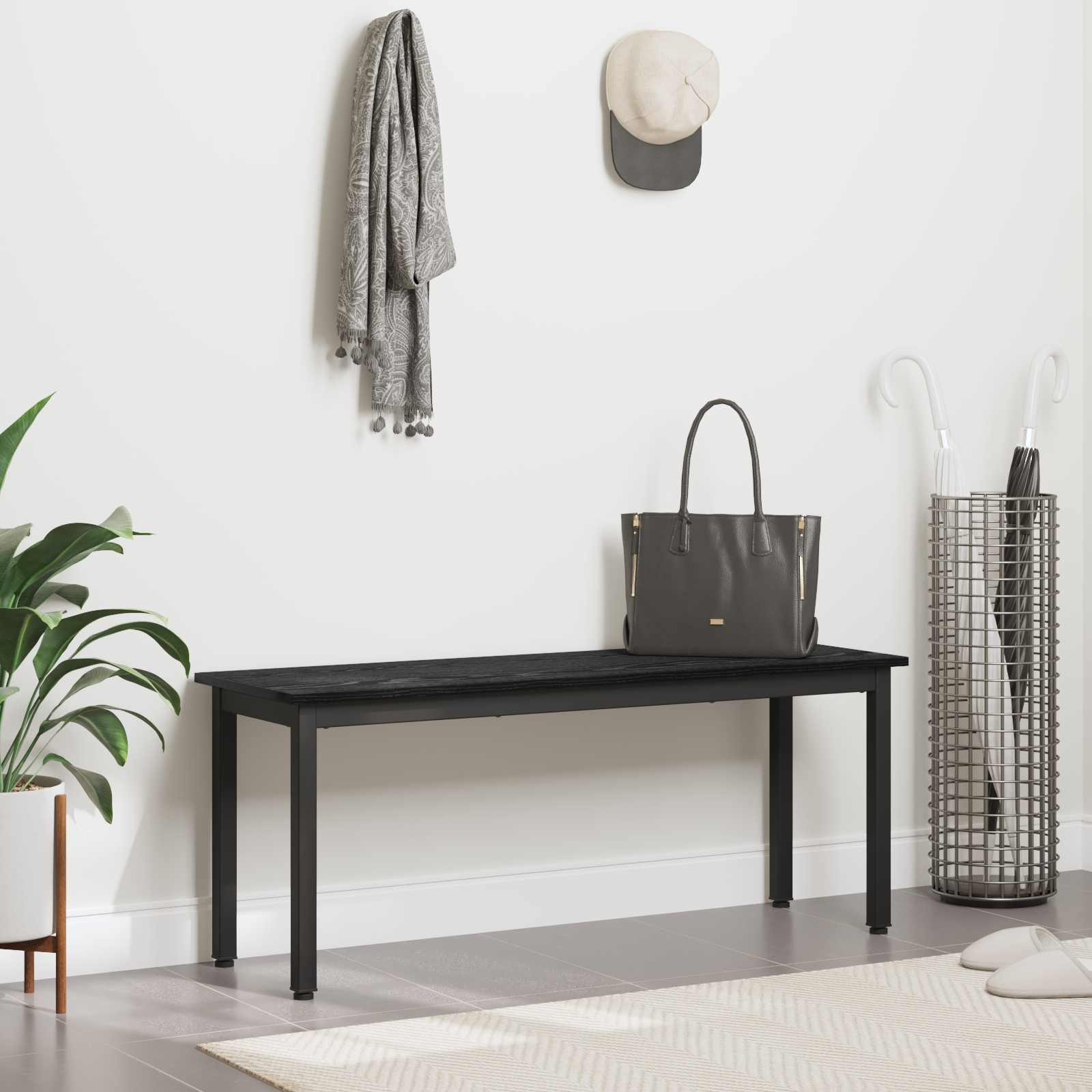 klupa Crni hrast 110 x 35 x 45 cm Konstruirano drvo
