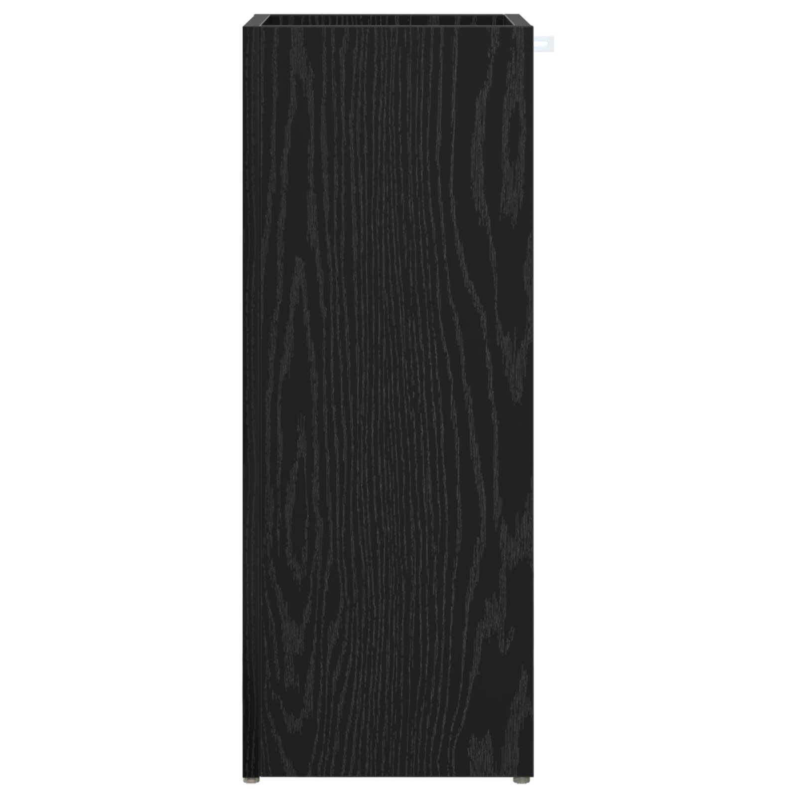Stalak za kišobran s pohranom Crni hrast 25 x 24,5 x 64 cm