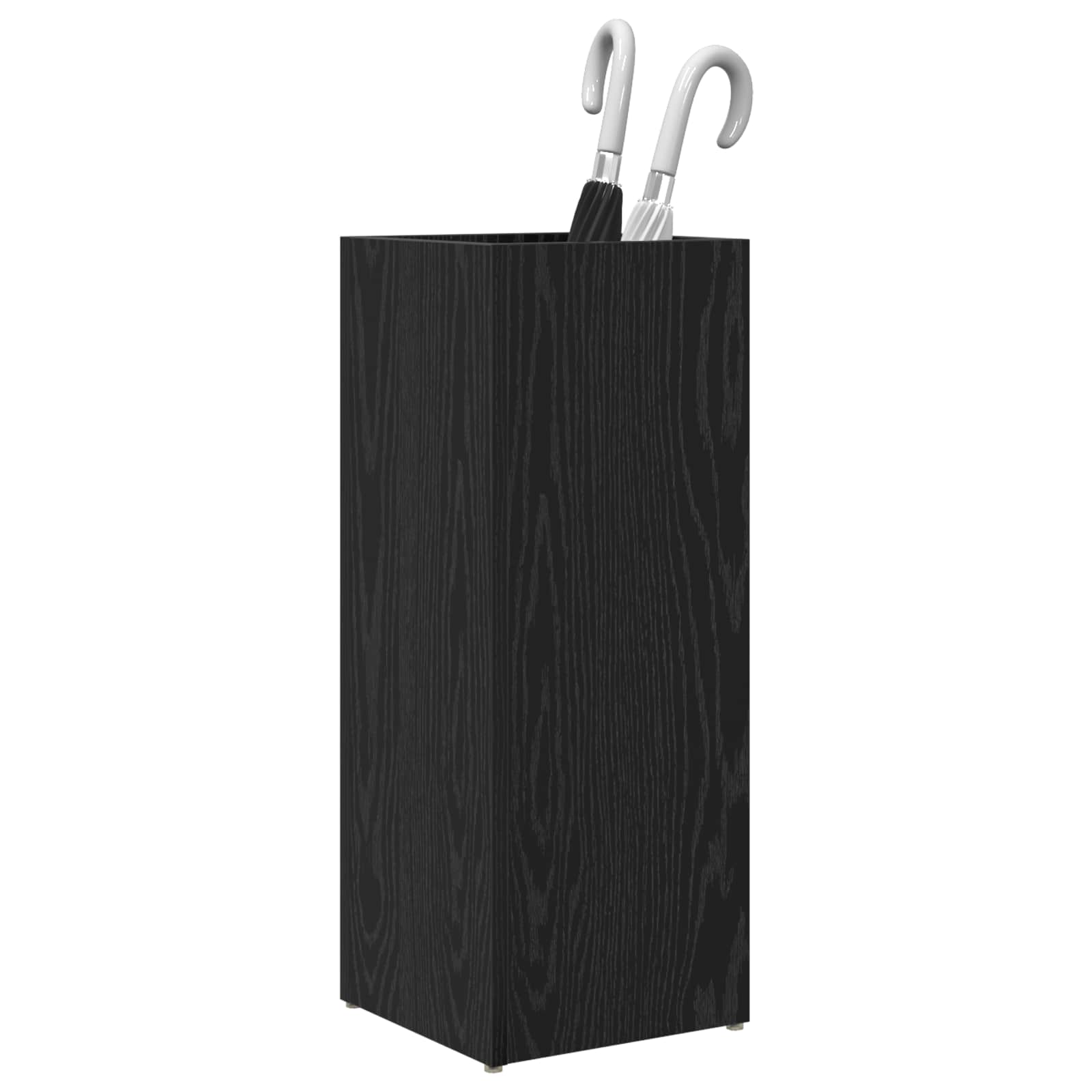 Stalak za kišobran s pohranom Crni hrast 25 x 24,5 x 64 cm