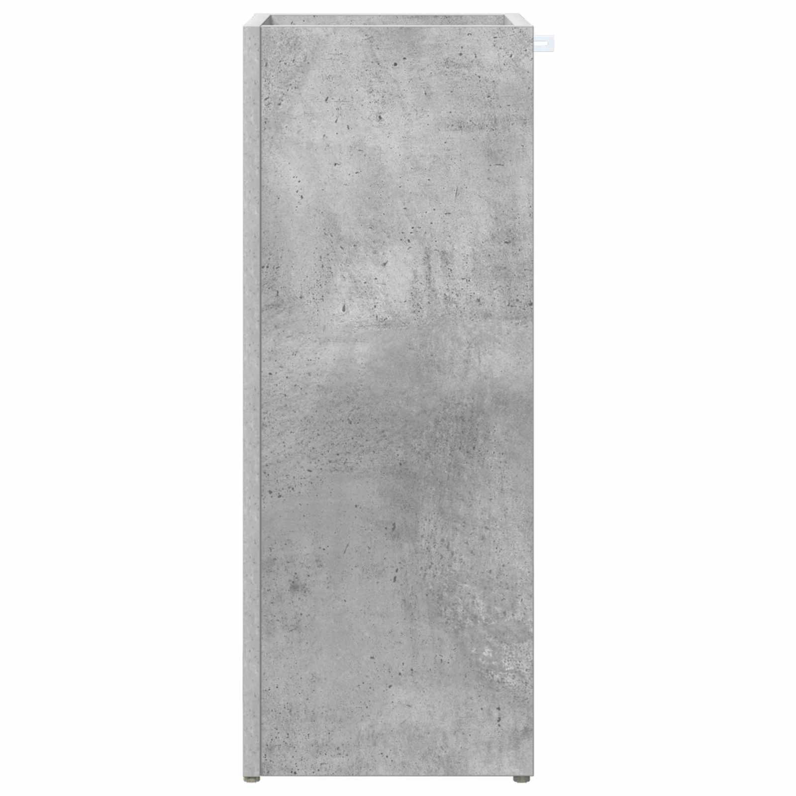 Stalak za kišobran s pohranom Betonski sivi 25 x 24,5 x 64 cm