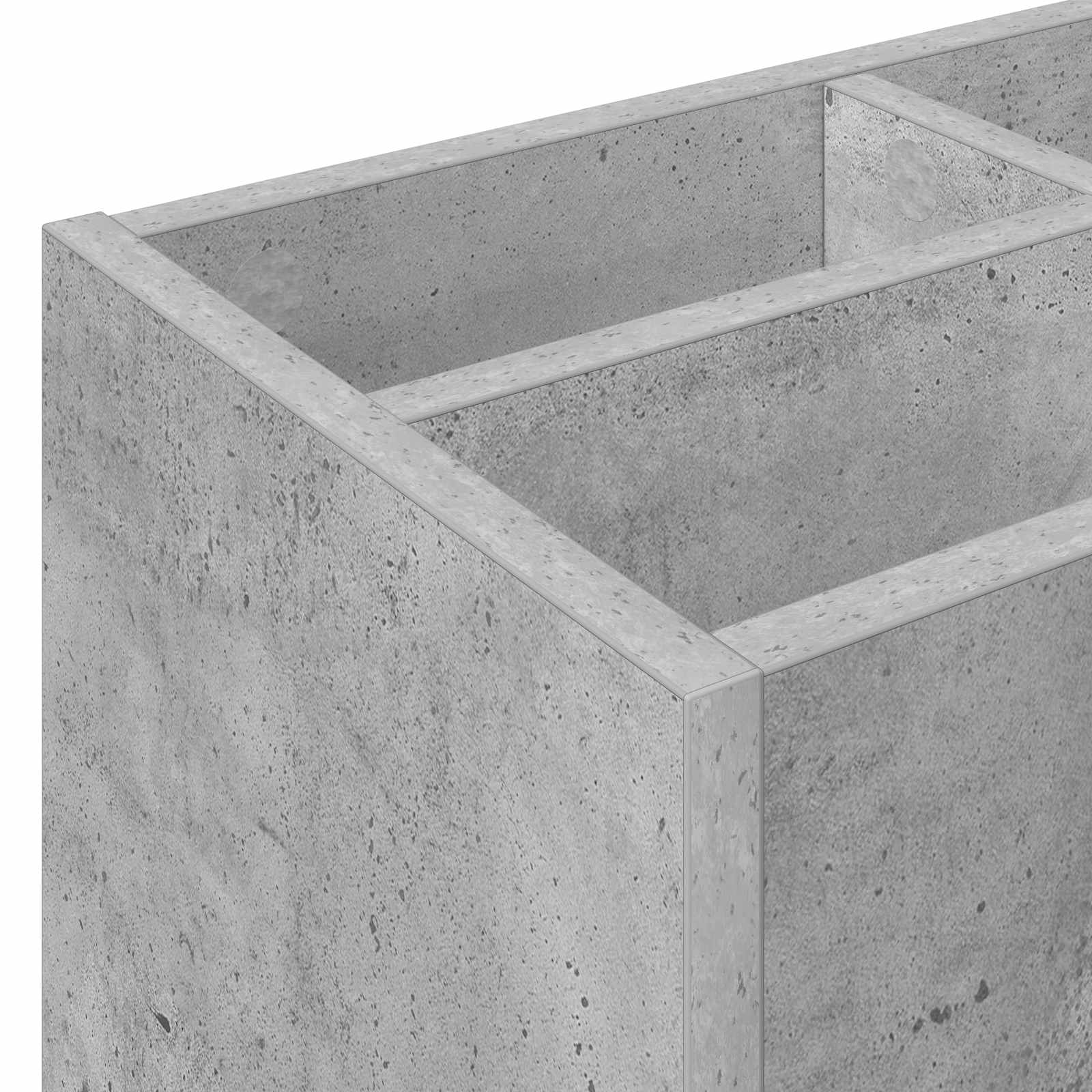 Stalak za kišobran s pohranom Betonski sivi 65 x 24 x 50 cm