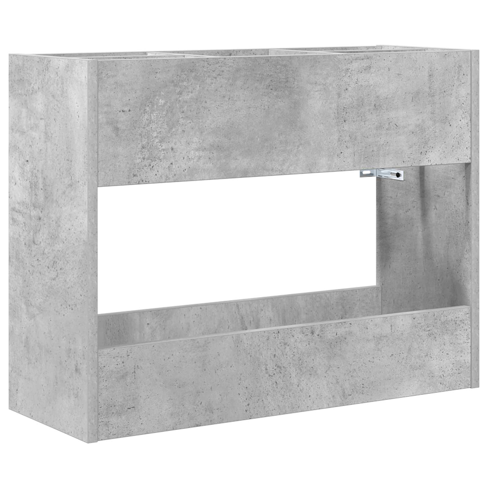 Stalak za kišobran s pohranom Betonski sivi 65 x 24 x 50 cm