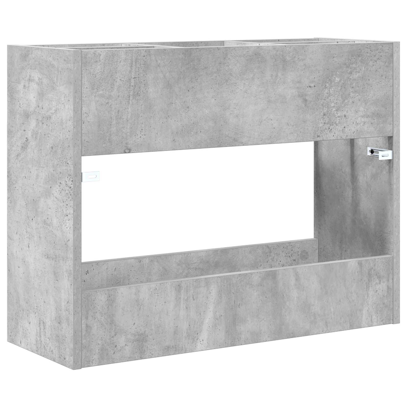 Stalak za kišobran s pohranom Betonski sivi 65 x 24 x 50 cm