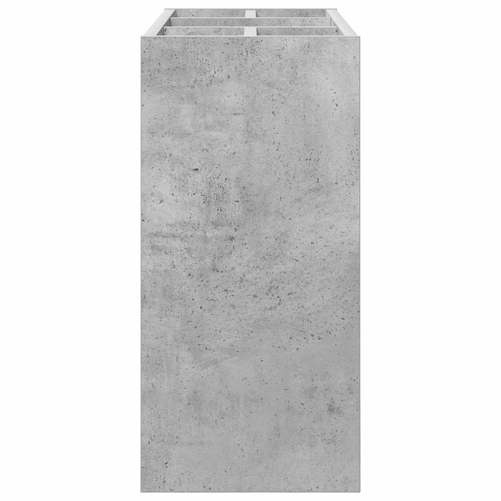 Stalak za kišobran s pohranom Betonski sivi 65 x 24 x 50 cm