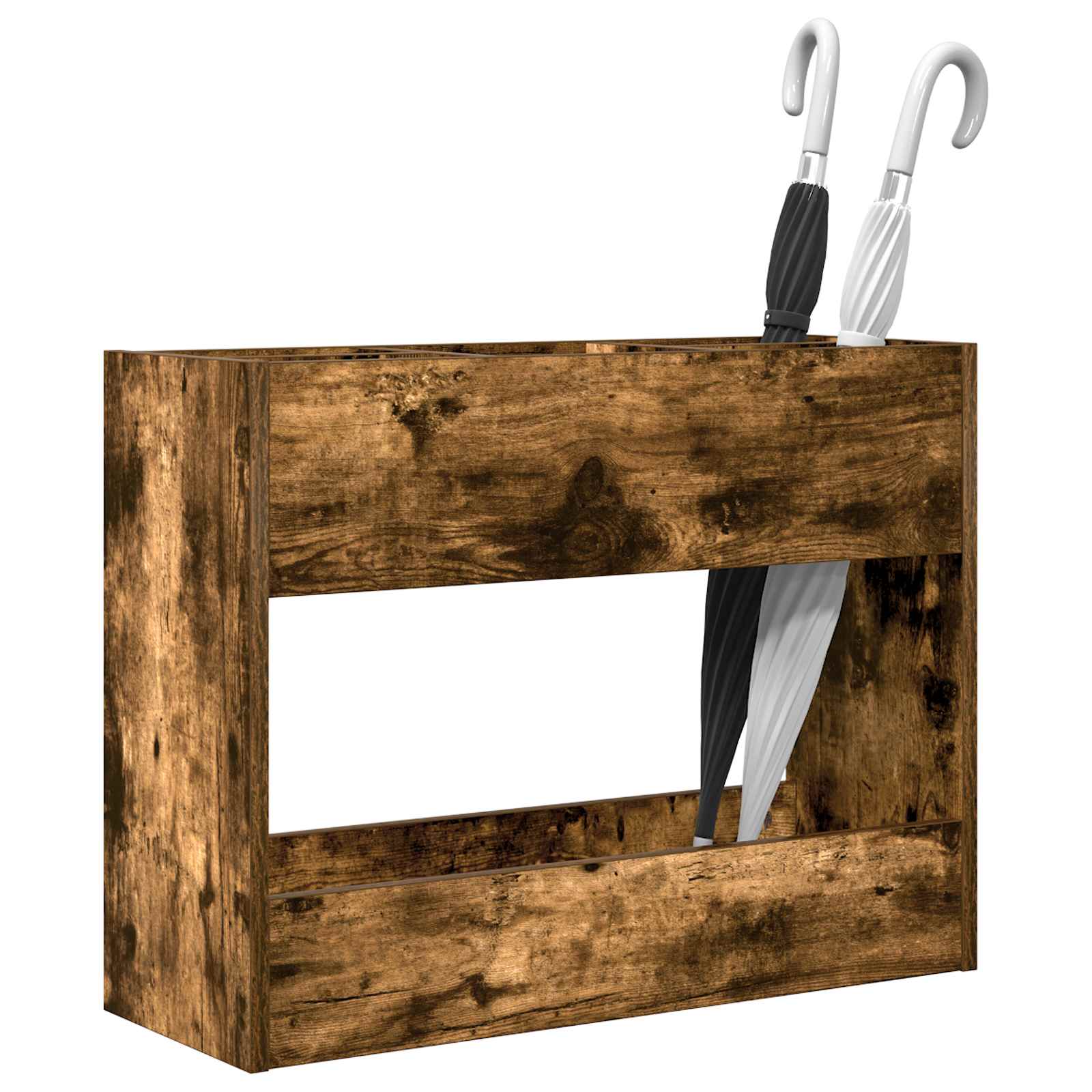 Stalak za kišobran s pohranom Dimljeni hrast 65 x 24 x 50 cm