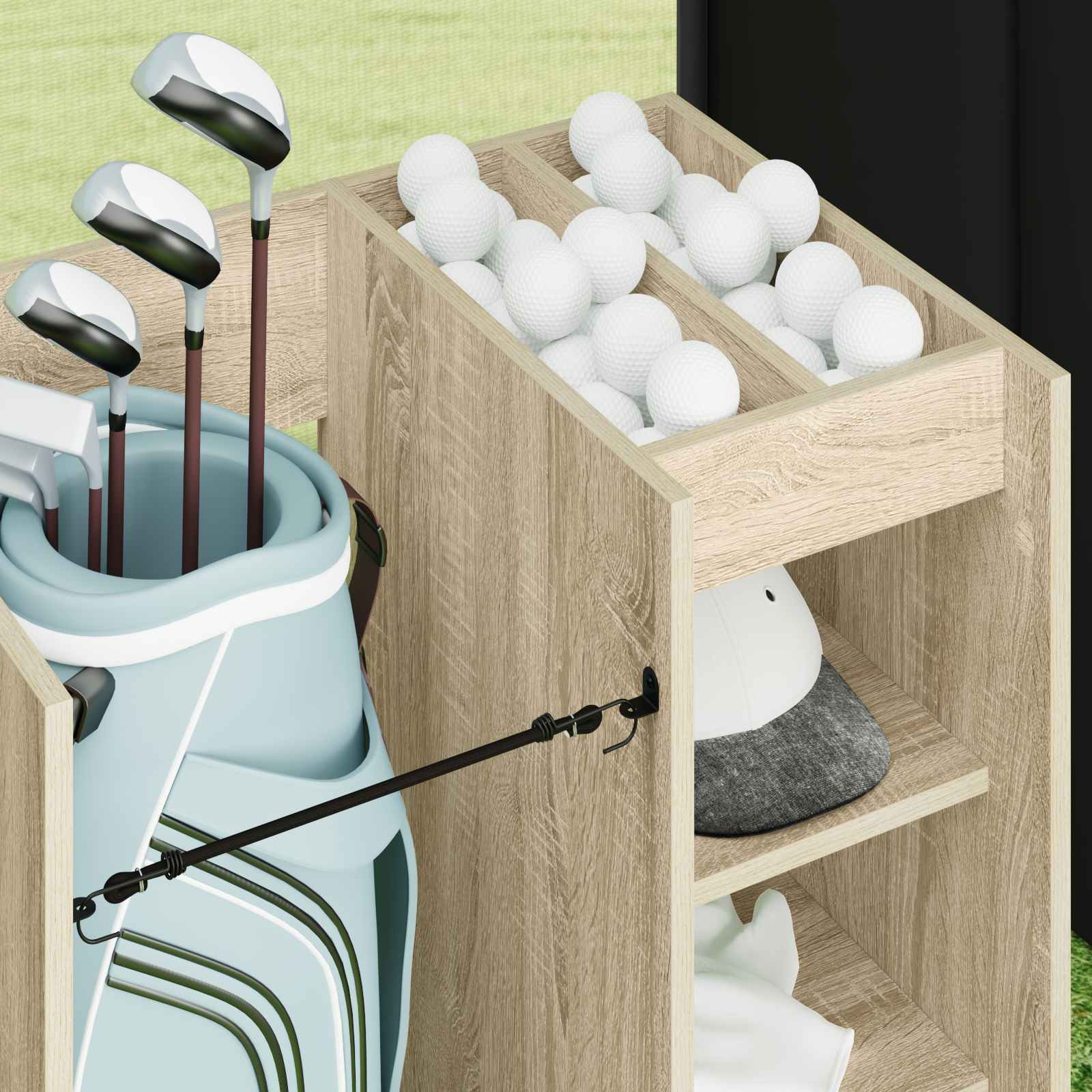 Golf ormar s kotačem Jednobojno Sonoma hrast 65 x 45 x 98 cm