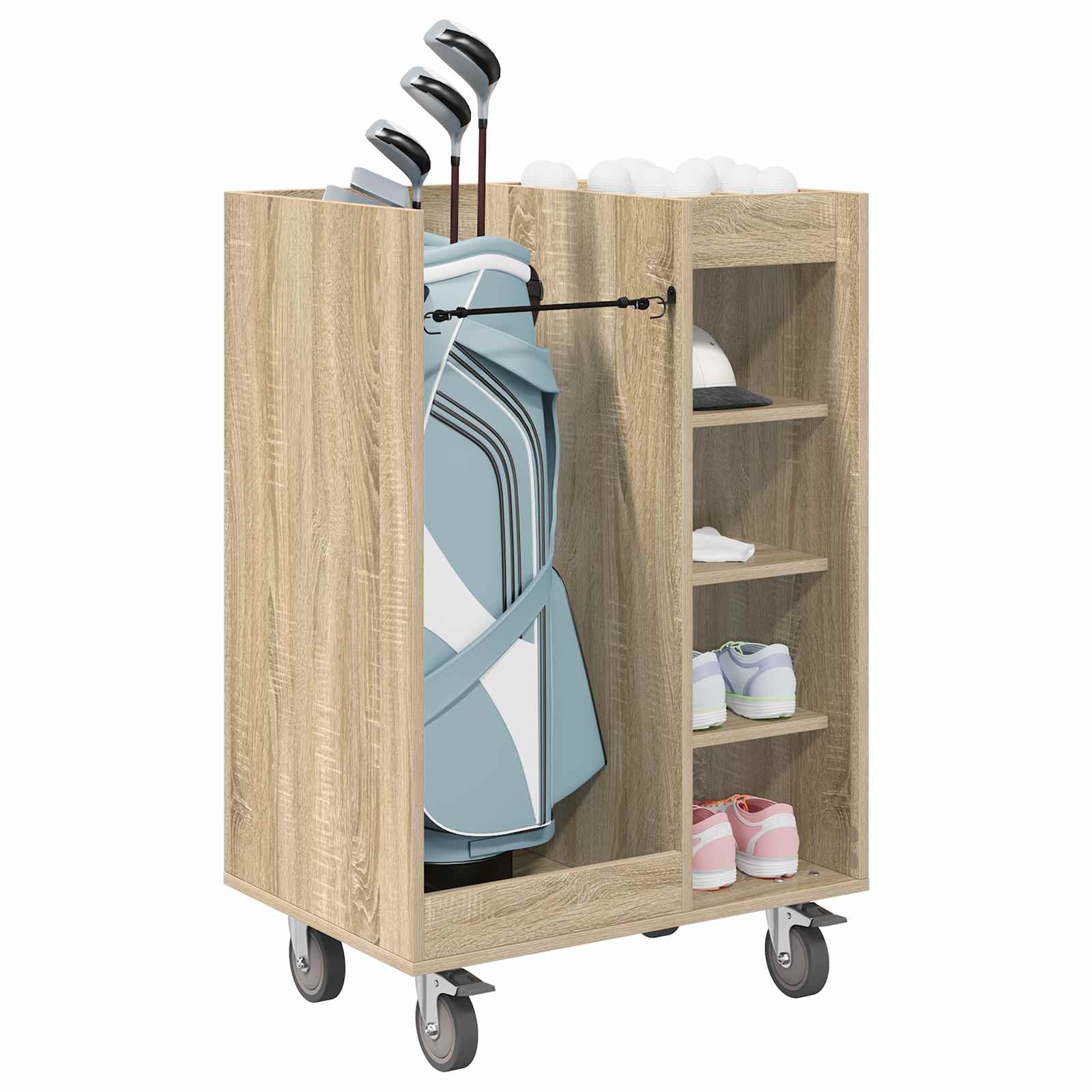 Golf ormar s kotačem Jednobojno Sonoma hrast 65 x 45 x 98 cm