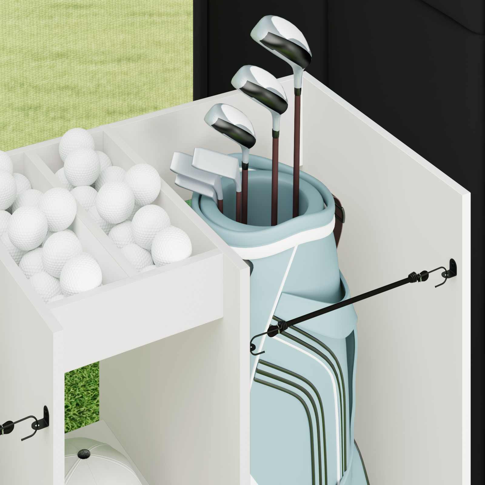 Golf ormar Jednobojno Bijelo 102 x 45 x 85,5 cm