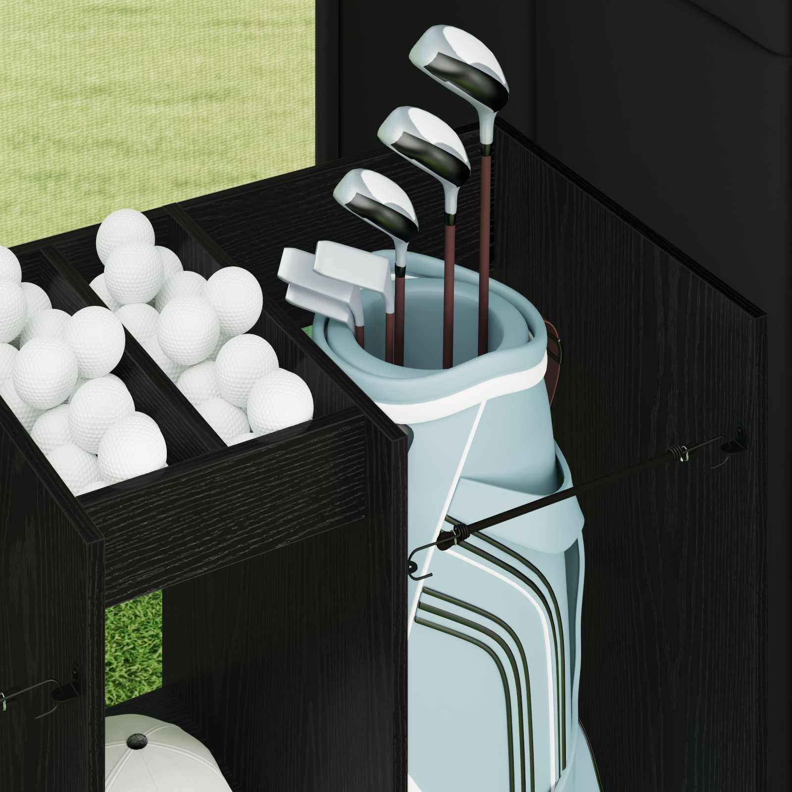 Golf ormar Jednobojno Crni hrast 102 x 45 x 85,5 cm