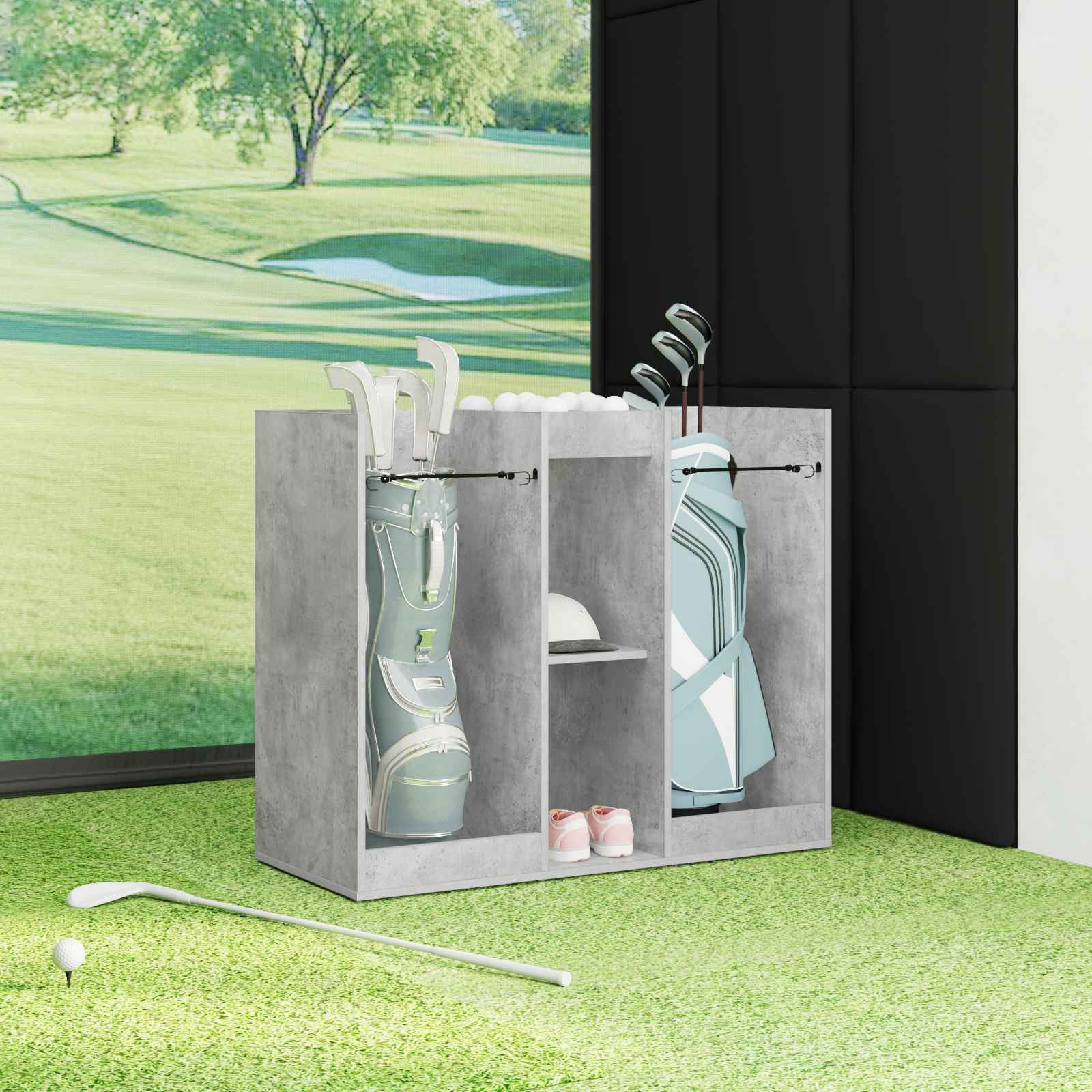 Golf ormar Jednobojno Betonski sivi 102 x 45 x 85,5 cm
