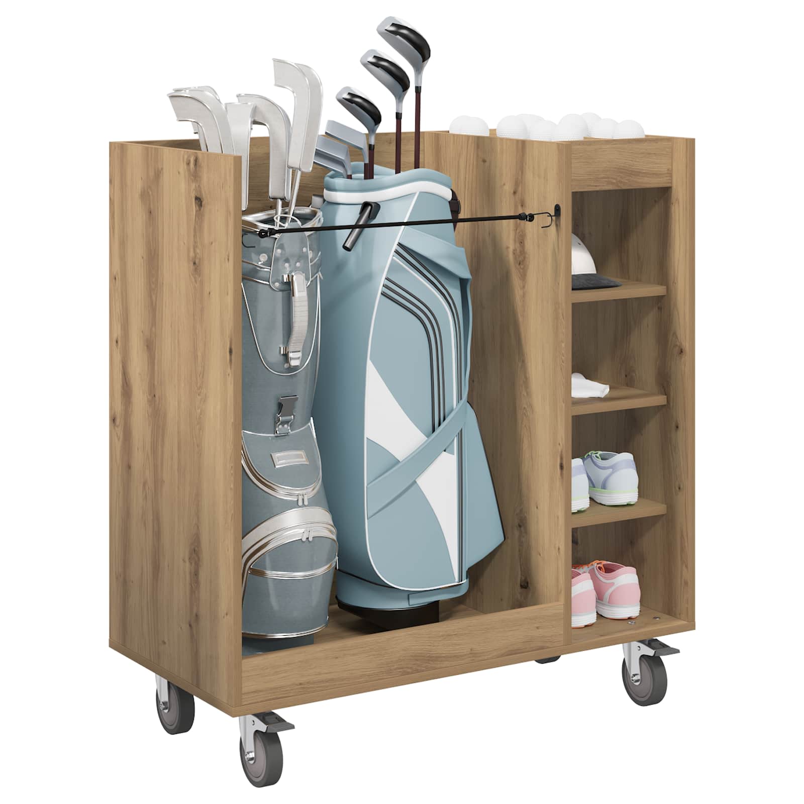 Golf ormar s kotačem Umjetnički hrast 90 x 45 x 98 cm