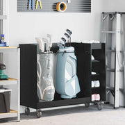 Golf ormar s kotačem Jednobojno Crni hrast 120 x 45 x 98 cm