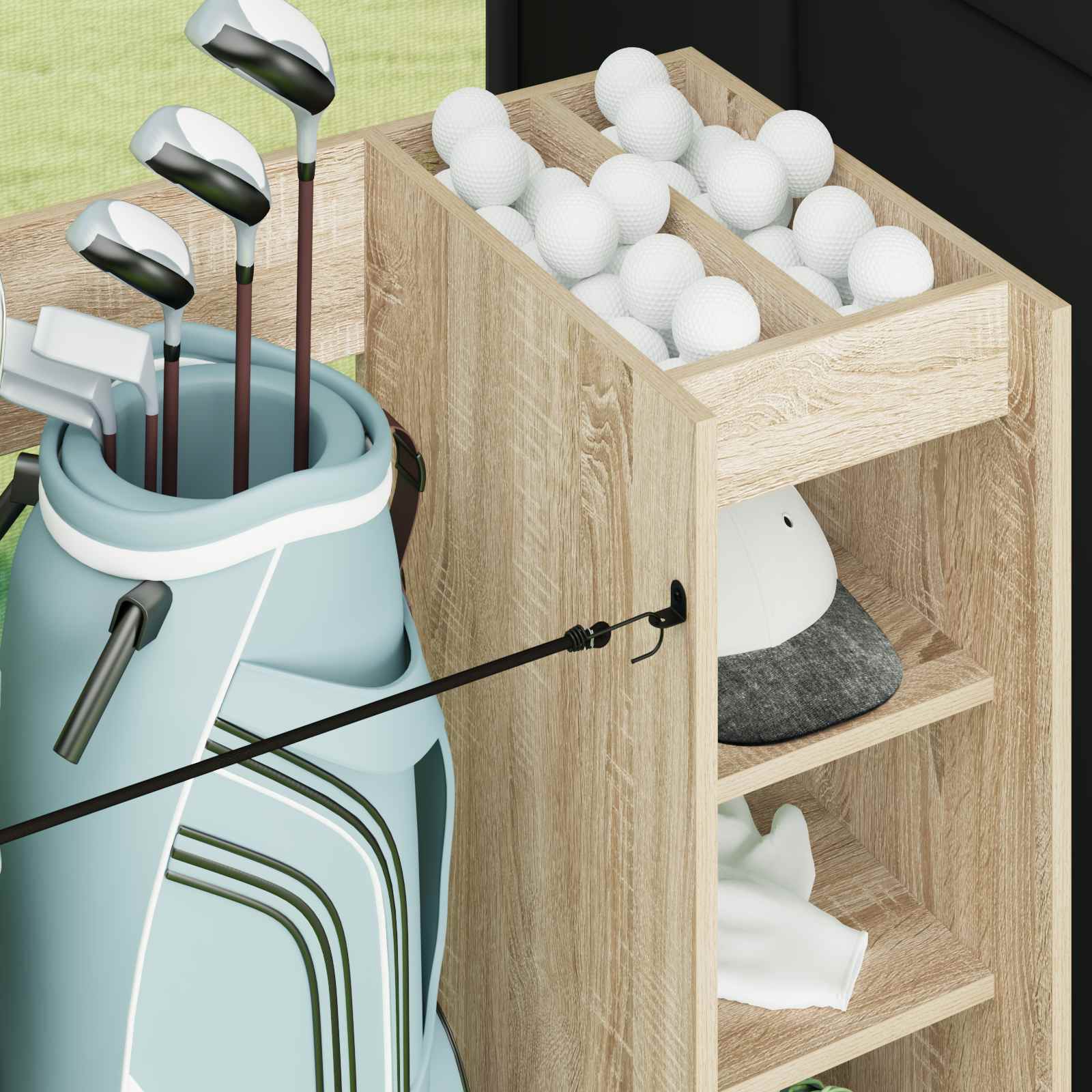 Golf ormar s kotačem Jednobojno Sonoma hrast 120 x 45 x 98 cm