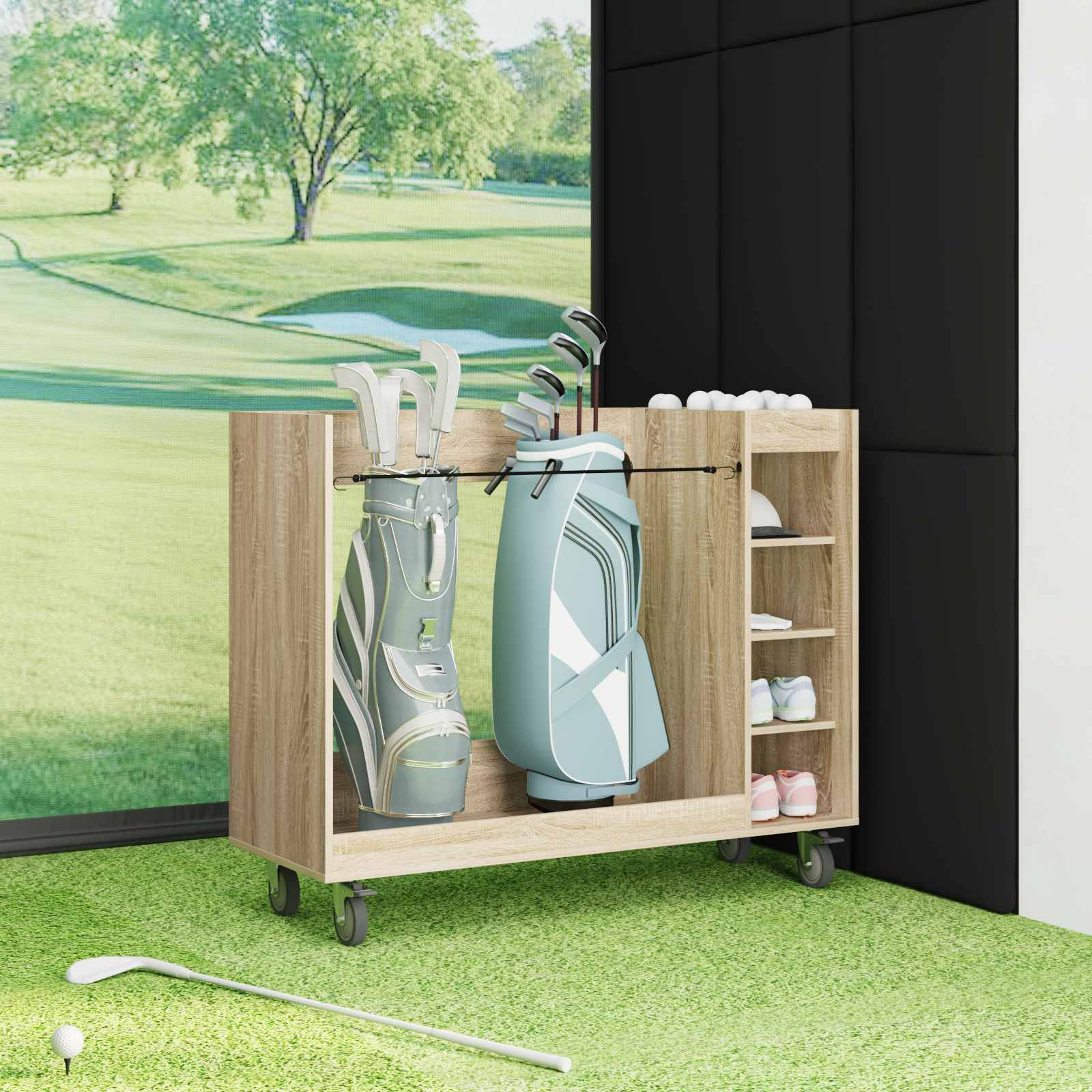 Golf ormar s kotačem Jednobojno Sonoma hrast 120 x 45 x 98 cm