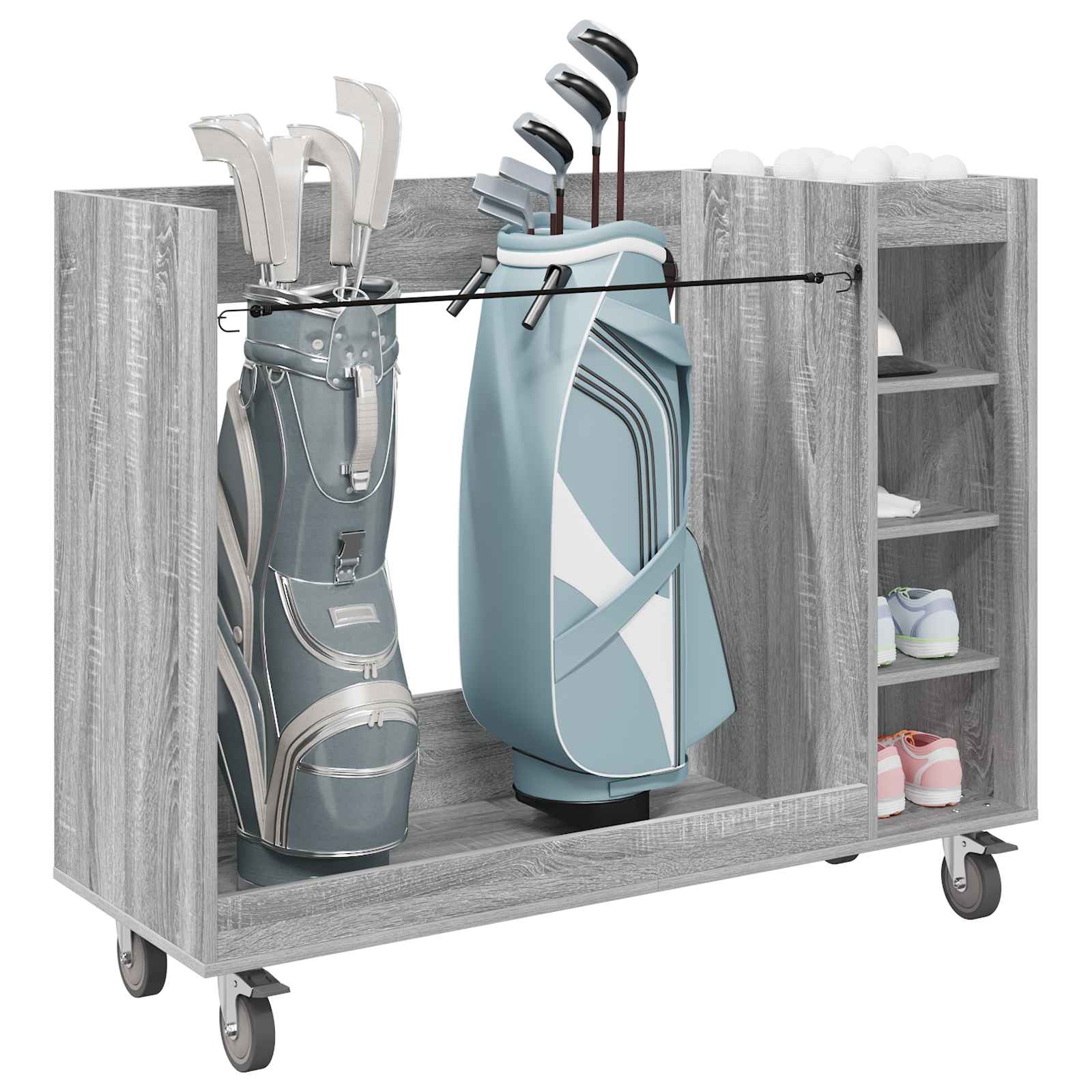 Golf ormar s kotačem Jednobojno Siva Sonoma 120 x 45 x 98 cm