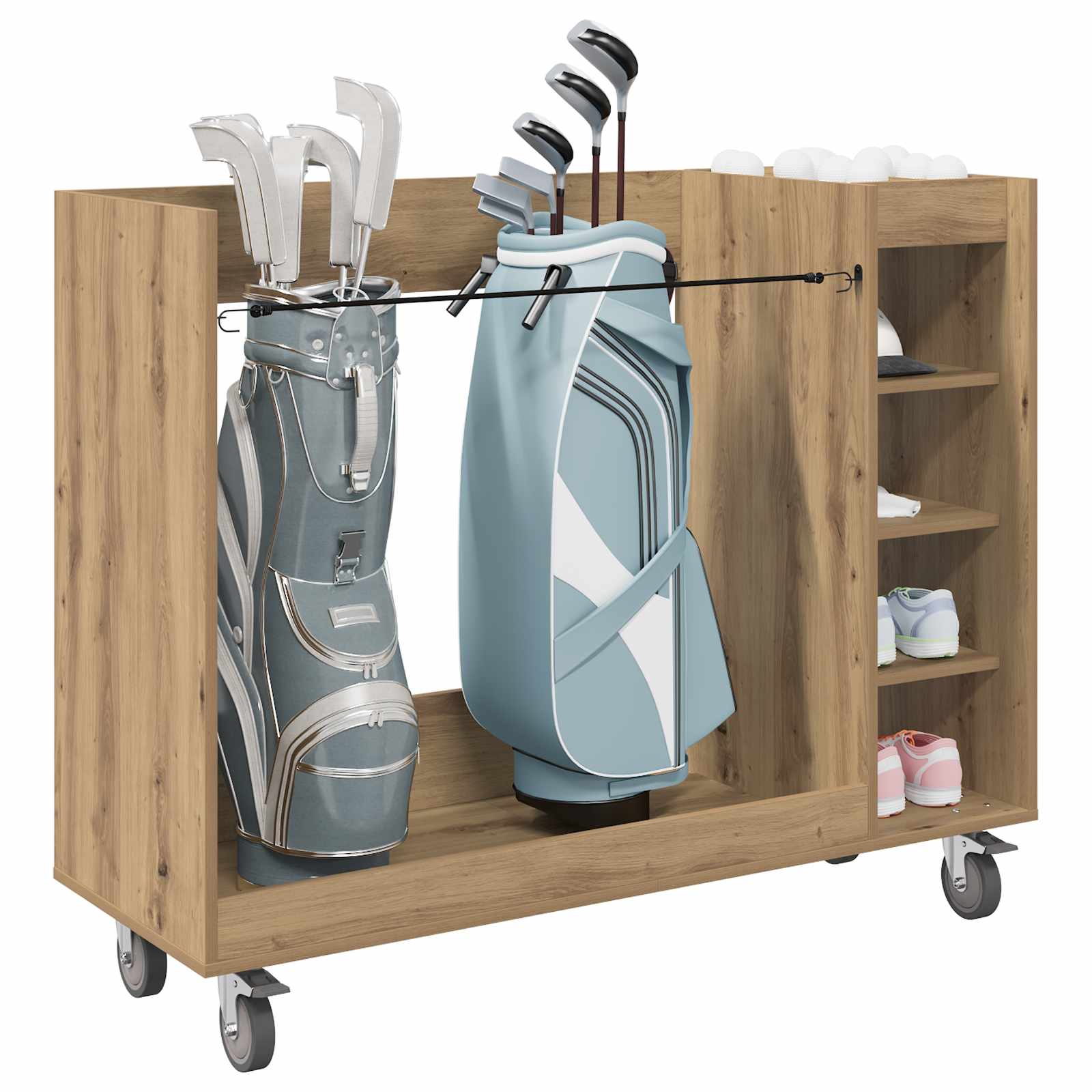 Golf ormar s kotačem Umjetnički hrast 120 x 45 x 98 cm
