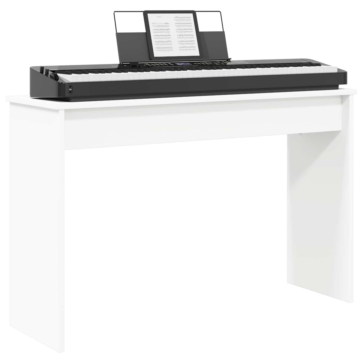 Stalak za klavijaturu Bijelo 100 x 32 x 64 cm Konstruirano drvo