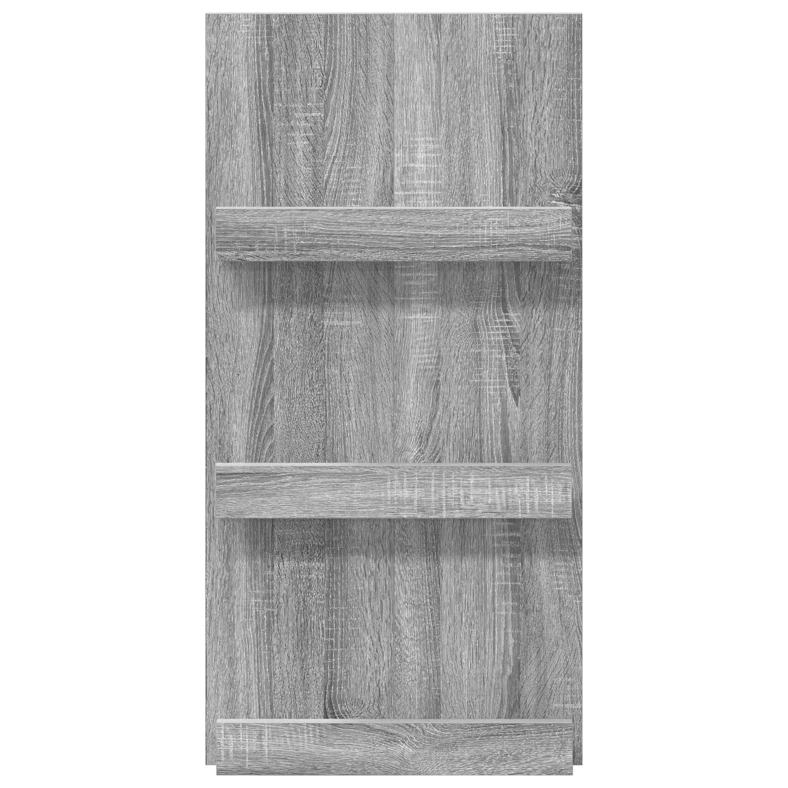 Polica za časopise s policom Siva Sonoma 51 x 11 x 102 cm