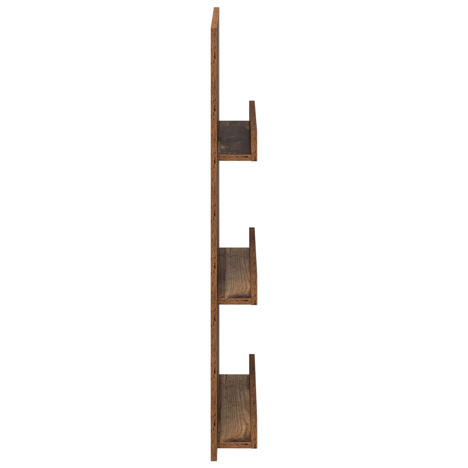 Polica za časopise s policom Staro drvo 51 x 11 x 102 cm
