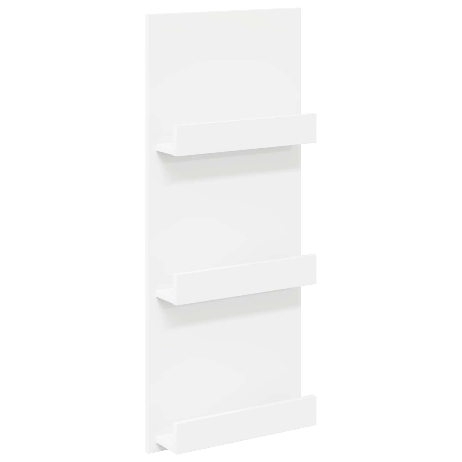 Polica za časopise Bijelo 43 x 11 x 102 cm Konstruirano drvo