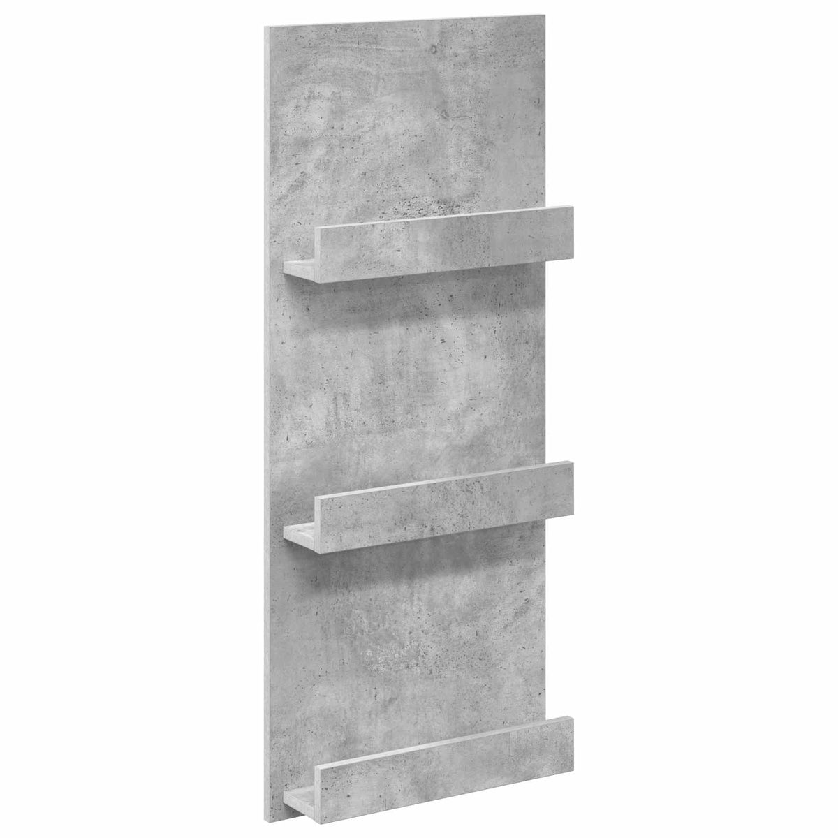 Polica za časopise s policom Betonski sivi 43 x 11 x 102 cm