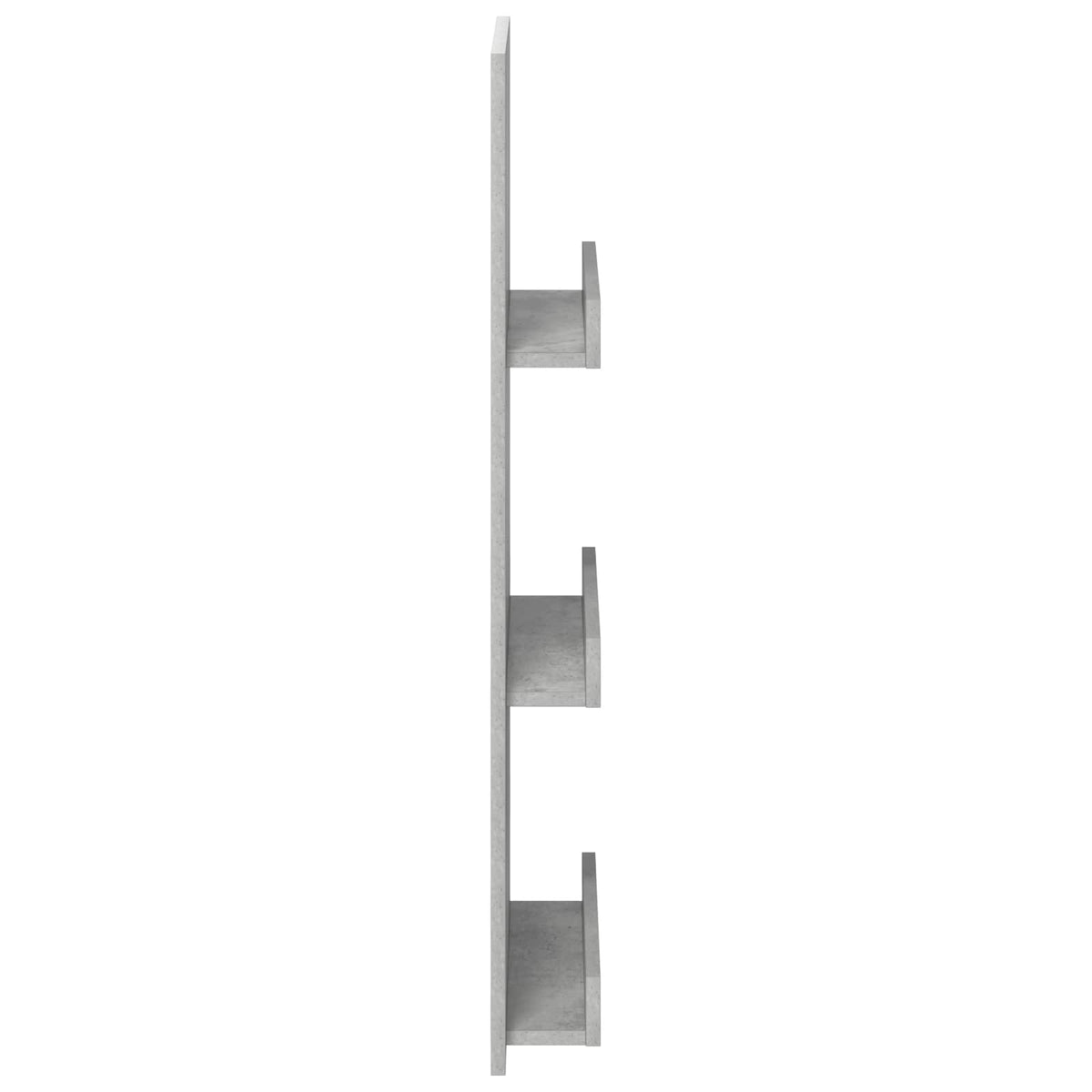 Polica za časopise s policom Betonski sivi 43 x 11 x 102 cm