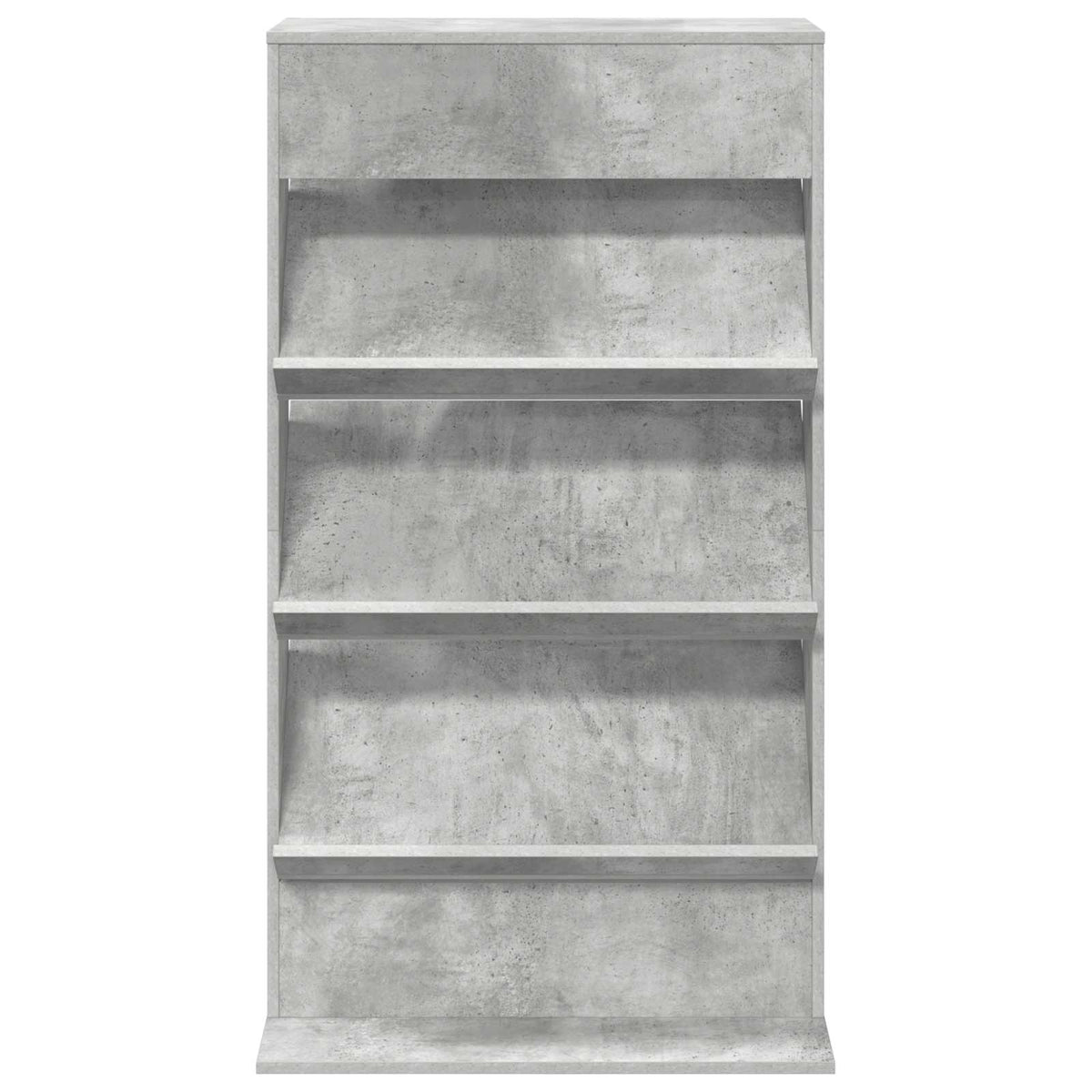 Polica za časopise s policom Betonski sivi 70 x 41 x 126 cm