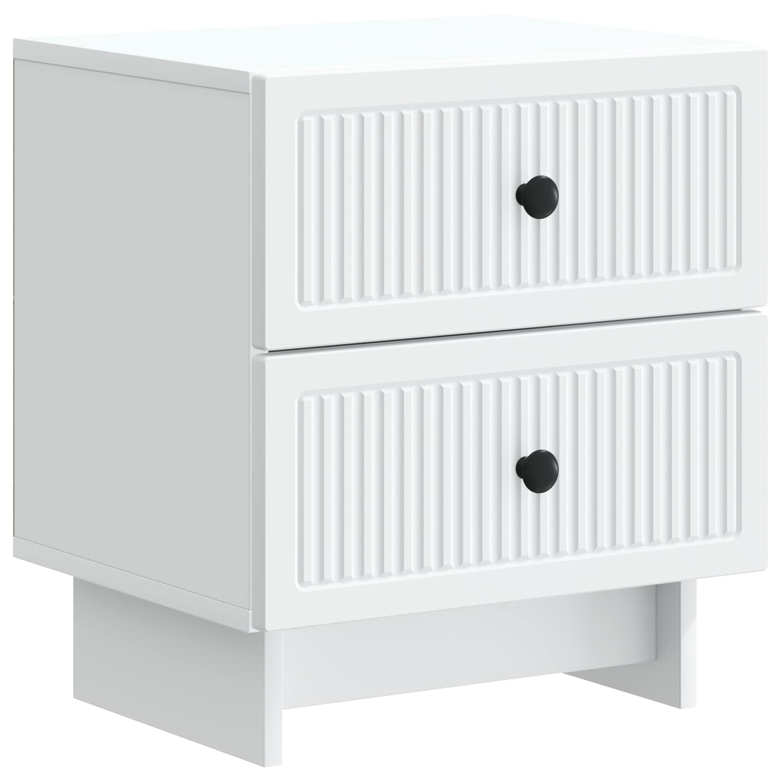 Noćni ormar 2 pcs Bijela 43 x 34,5 x 47,5 cm Konstruirano drvo