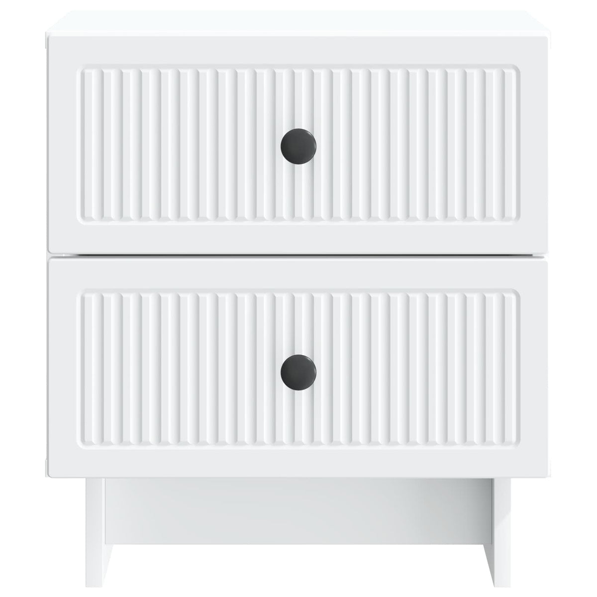 Noćni ormar 2 pcs Bijela 43 x 34,5 x 47,5 cm Konstruirano drvo