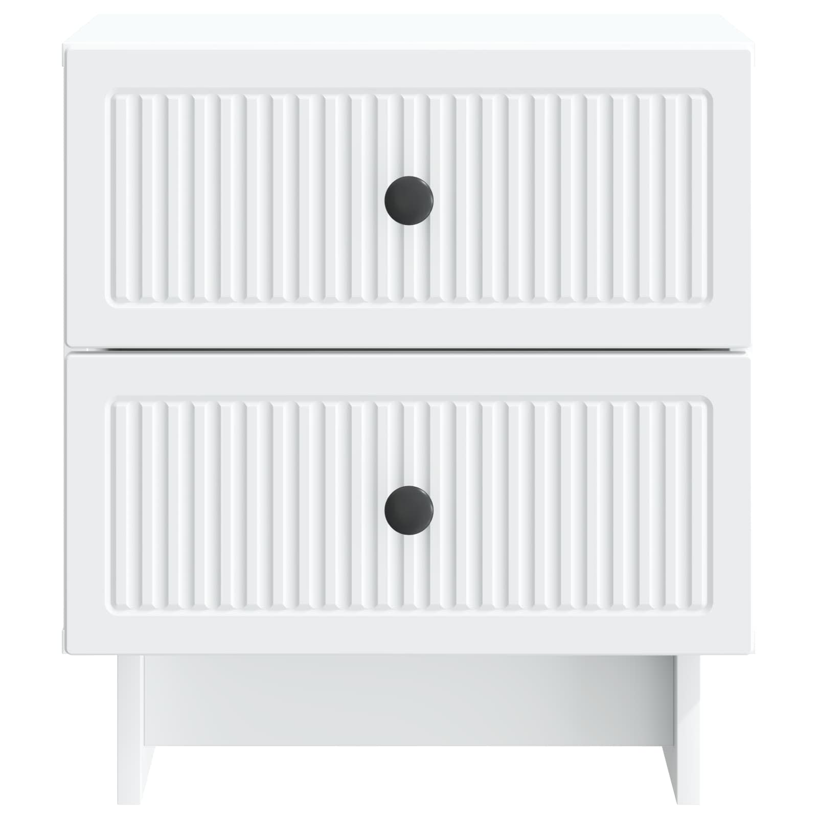 Noćni ormar 2 pcs Bijela 43 x 34,5 x 47,5 cm Konstruirano drvo