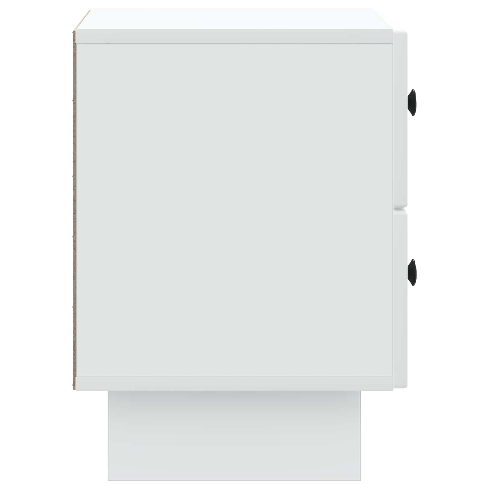 Noćni ormar 2 pcs Bijela 43 x 34,5 x 47,5 cm Konstruirano drvo