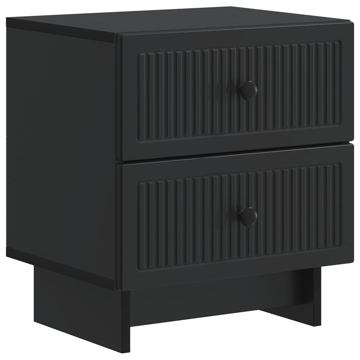 Noćni ormar 2 pcs Crna 43 x 34,5 x 47,5 cm Konstruirano drvo