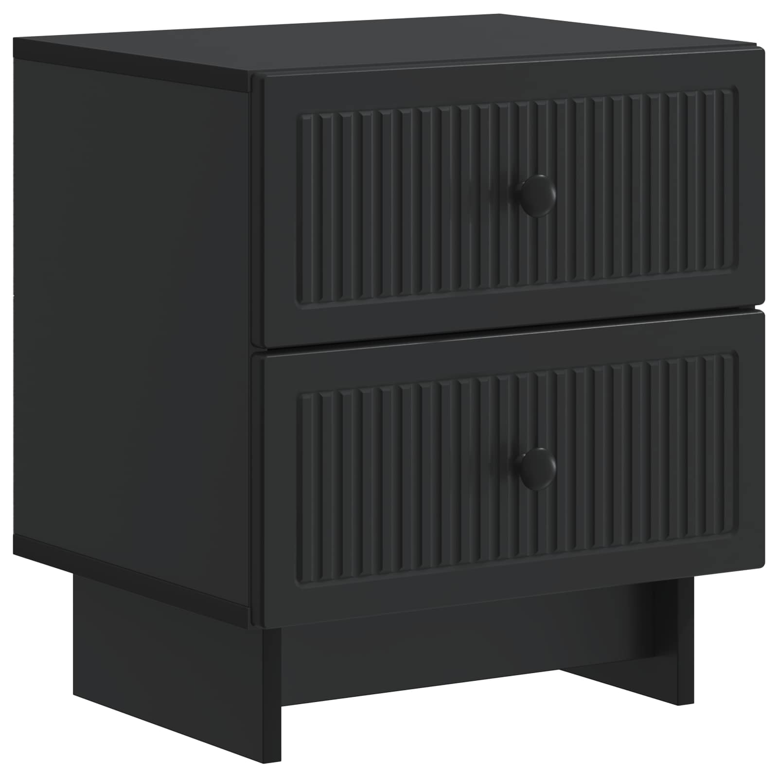 Noćni ormar 2 pcs Crna 43 x 34,5 x 47,5 cm Konstruirano drvo