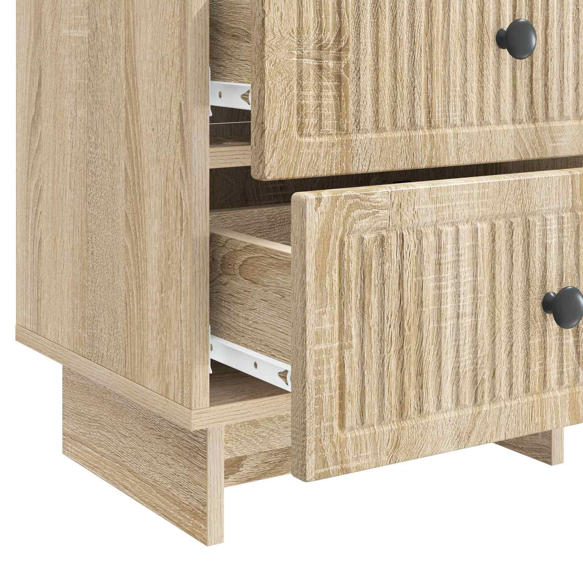 Noćni ormar s ladicama 2 pcs Hrast sonoma 43 x 34,5 x 47,5 cm