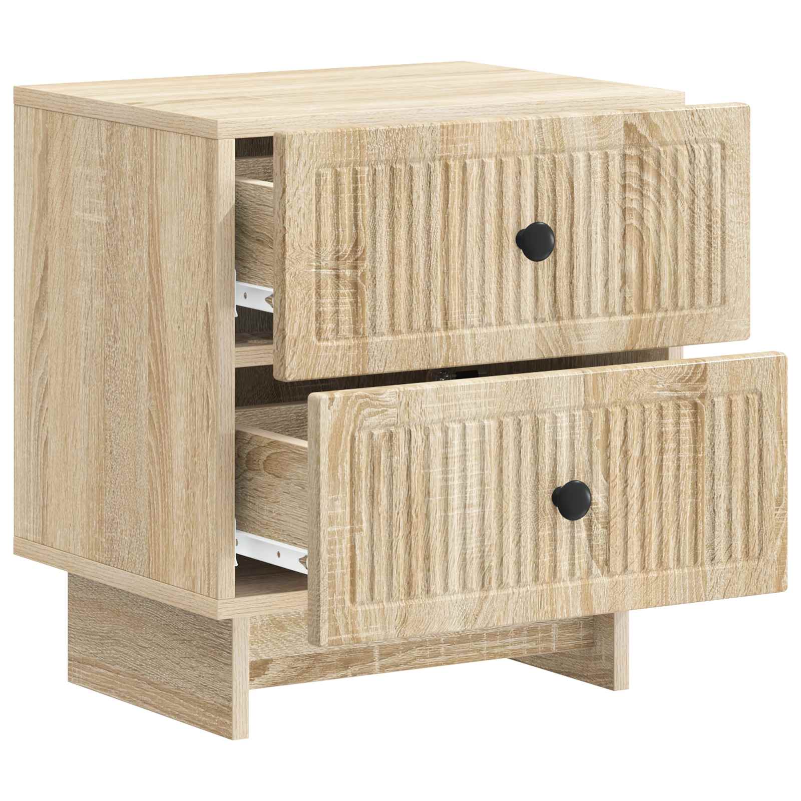 Noćni ormar s ladicama 2 pcs Hrast sonoma 43 x 34,5 x 47,5 cm