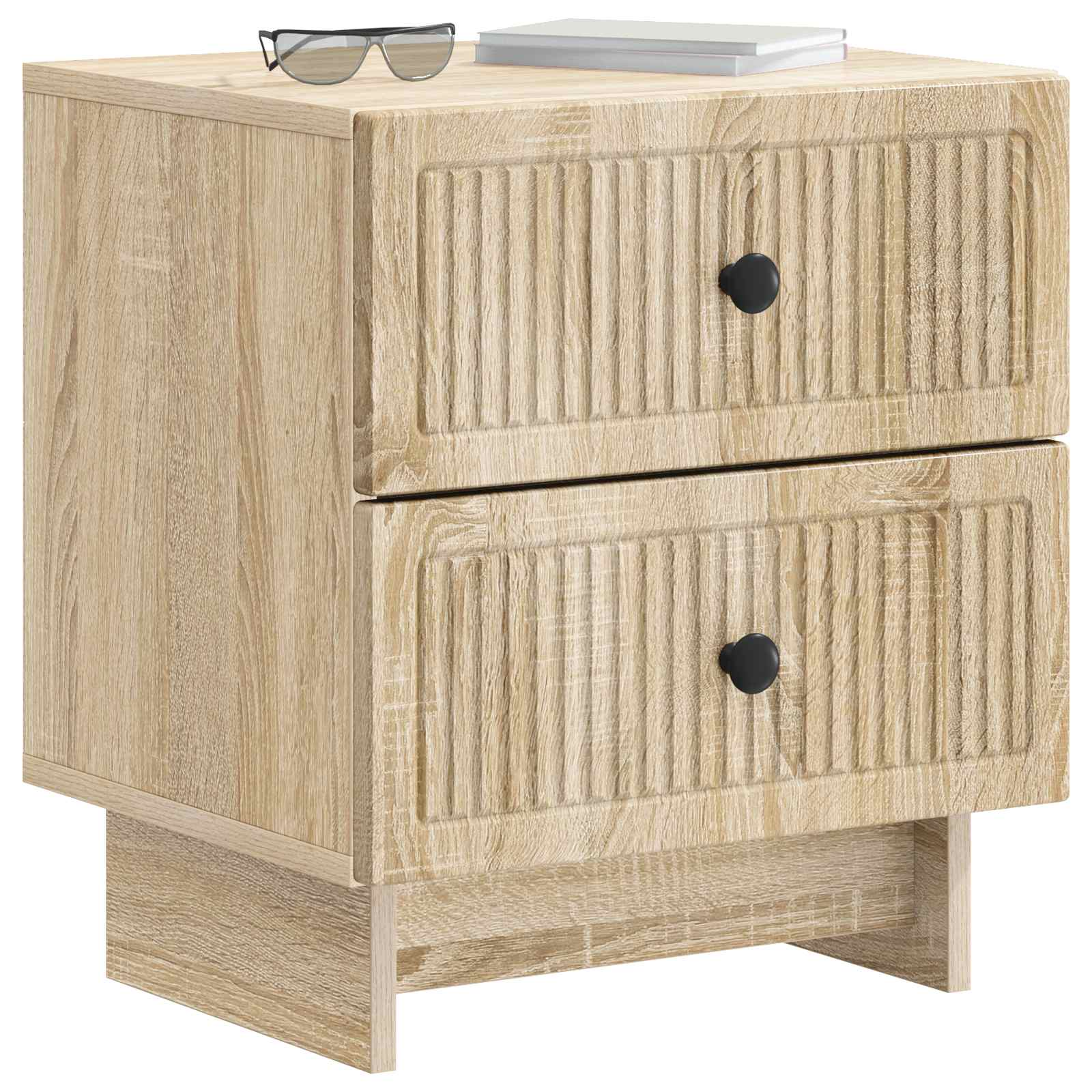 Noćni ormar s ladicama 2 pcs Hrast sonoma 43 x 34,5 x 47,5 cm