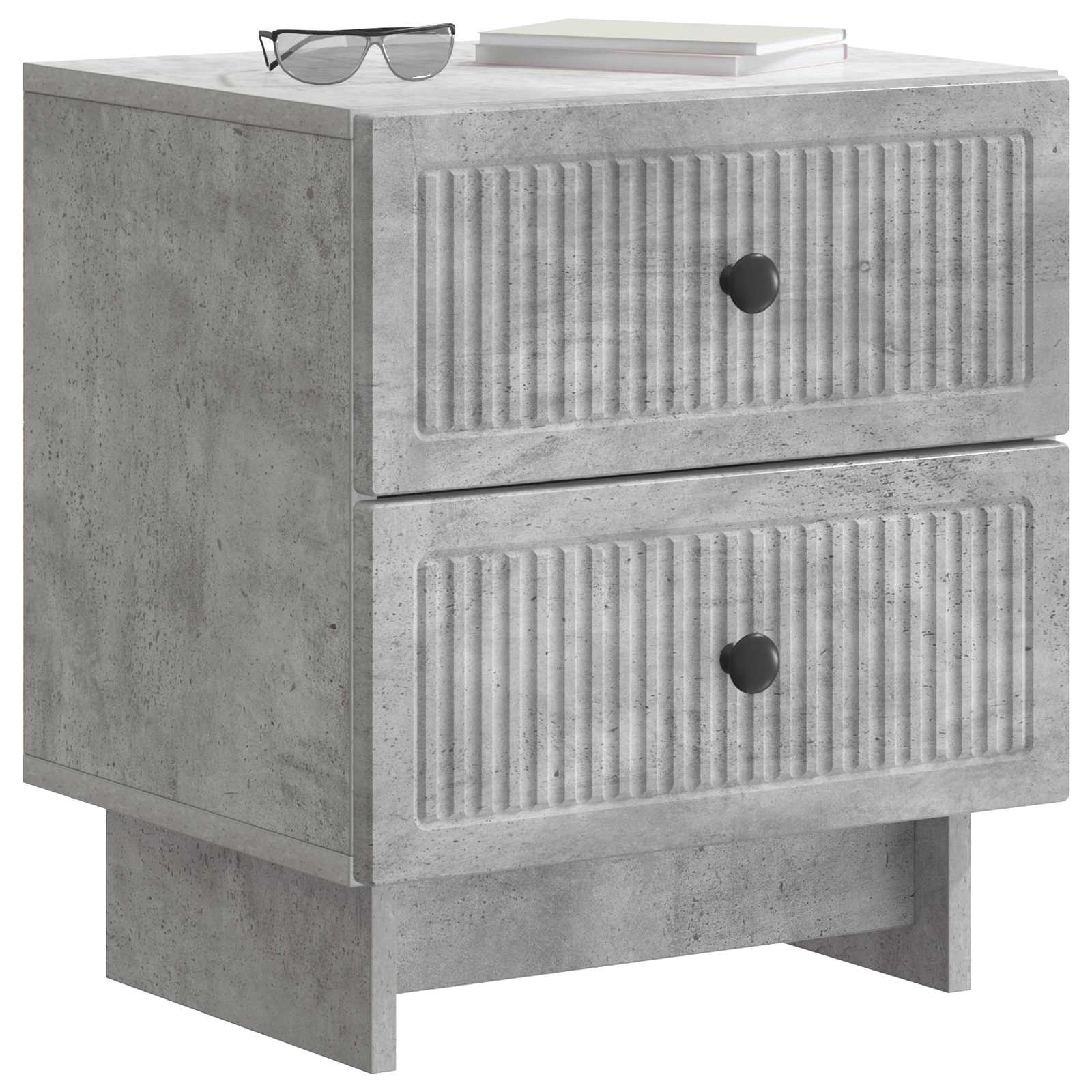 Noćni ormar Betonska siva 43 x 34,5 x 47,5 cm Konstruirano drvo