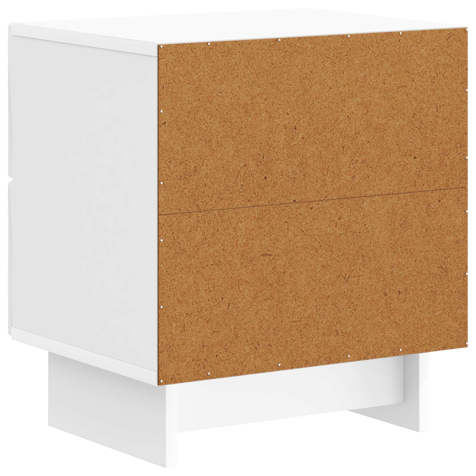 Noćni ormar s ladicama Bijela visokog sjaja 43 x 34,5 x 47,5 cm