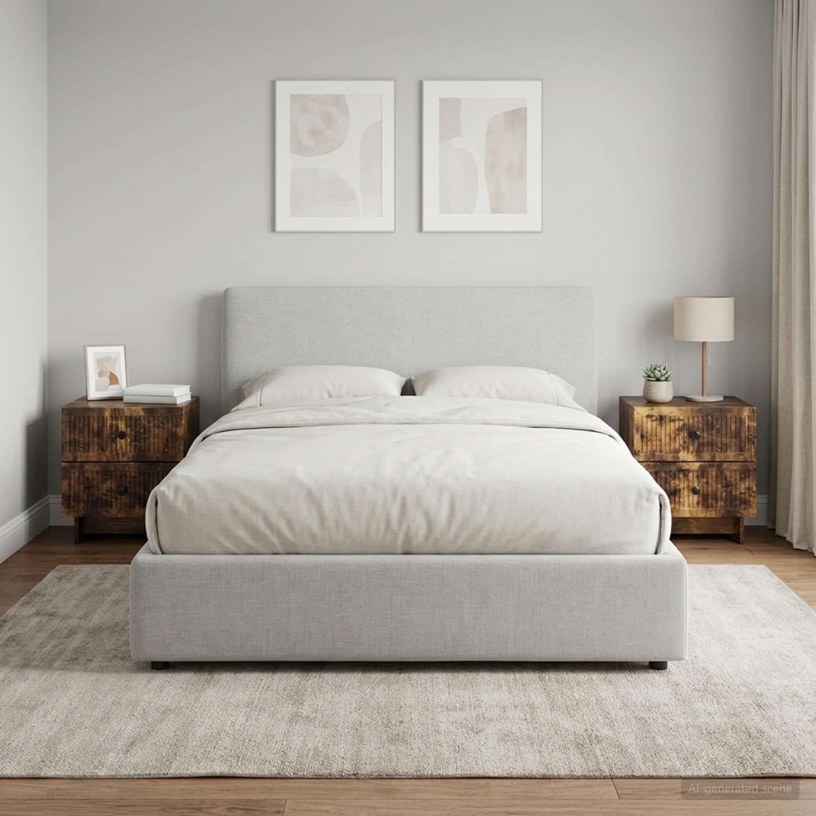 Noćni ormar s ladicama 2 pcs Dimljeni hrast 43 x 34,5 x 47,5 cm