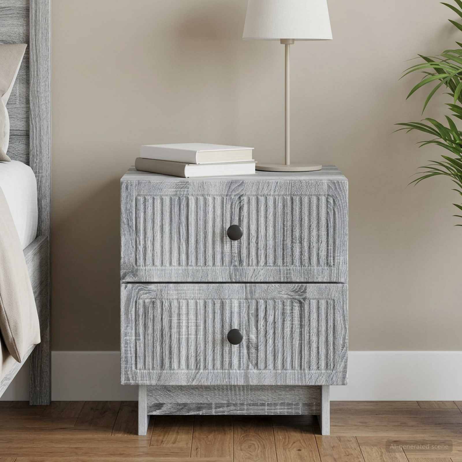 Noćni ormar Siva sonoma 43 x 34,5 x 47,5 cm Konstruirano drvo