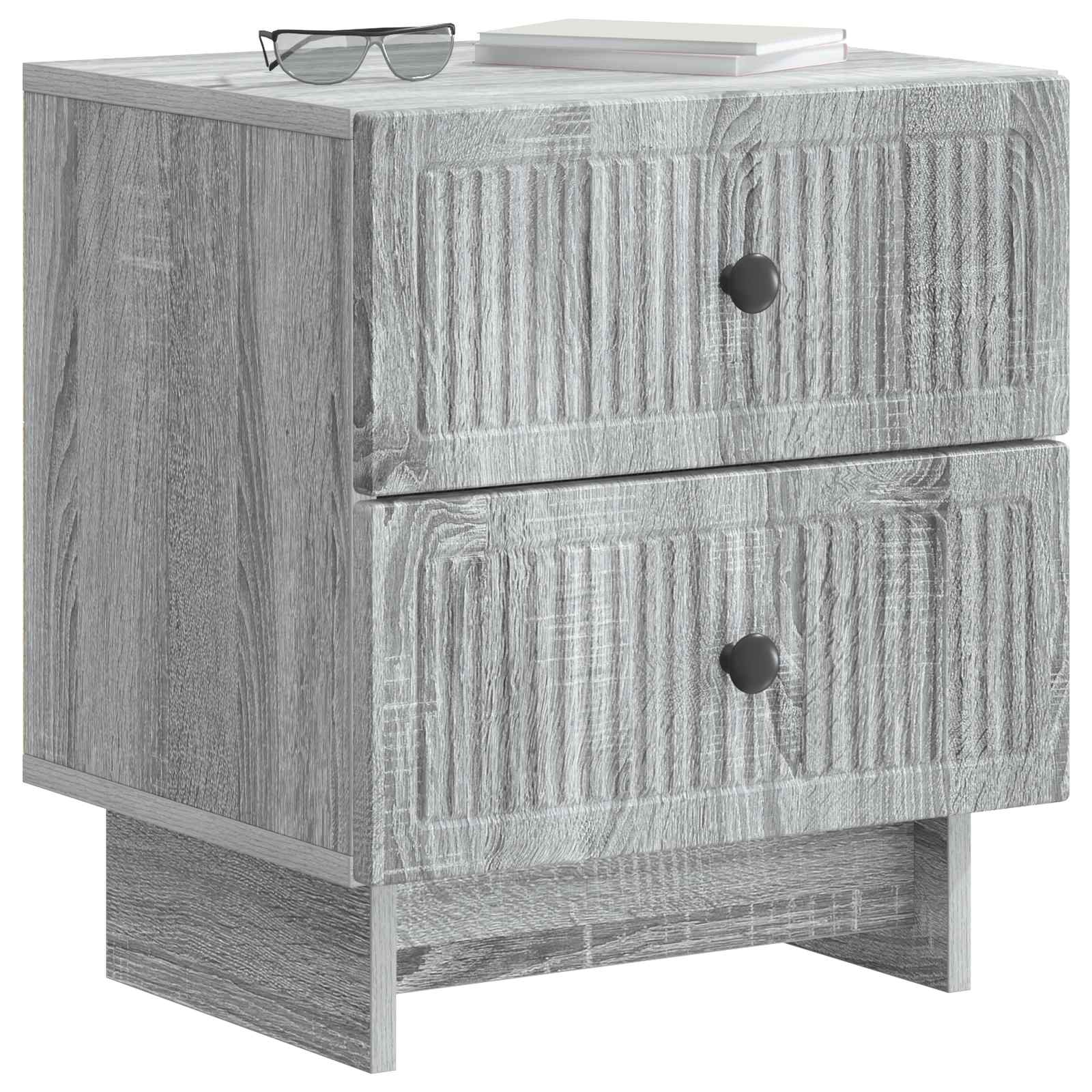 Noćni ormar Siva sonoma 43 x 34,5 x 47,5 cm Konstruirano drvo
