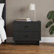 Noćni ormar Crna 62 x 34,5 x 47,5 cm Konstruirano drvo
