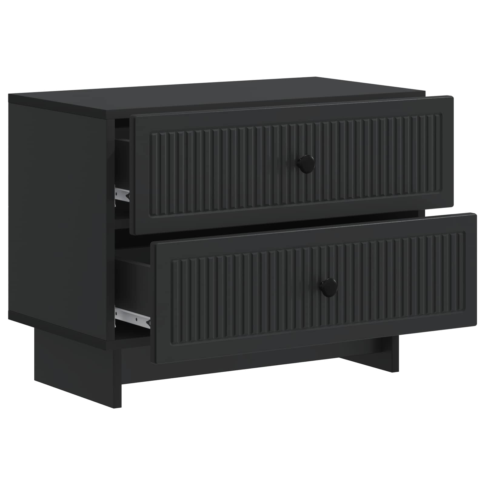 Noćni ormar Crna 62 x 34,5 x 47,5 cm Konstruirano drvo