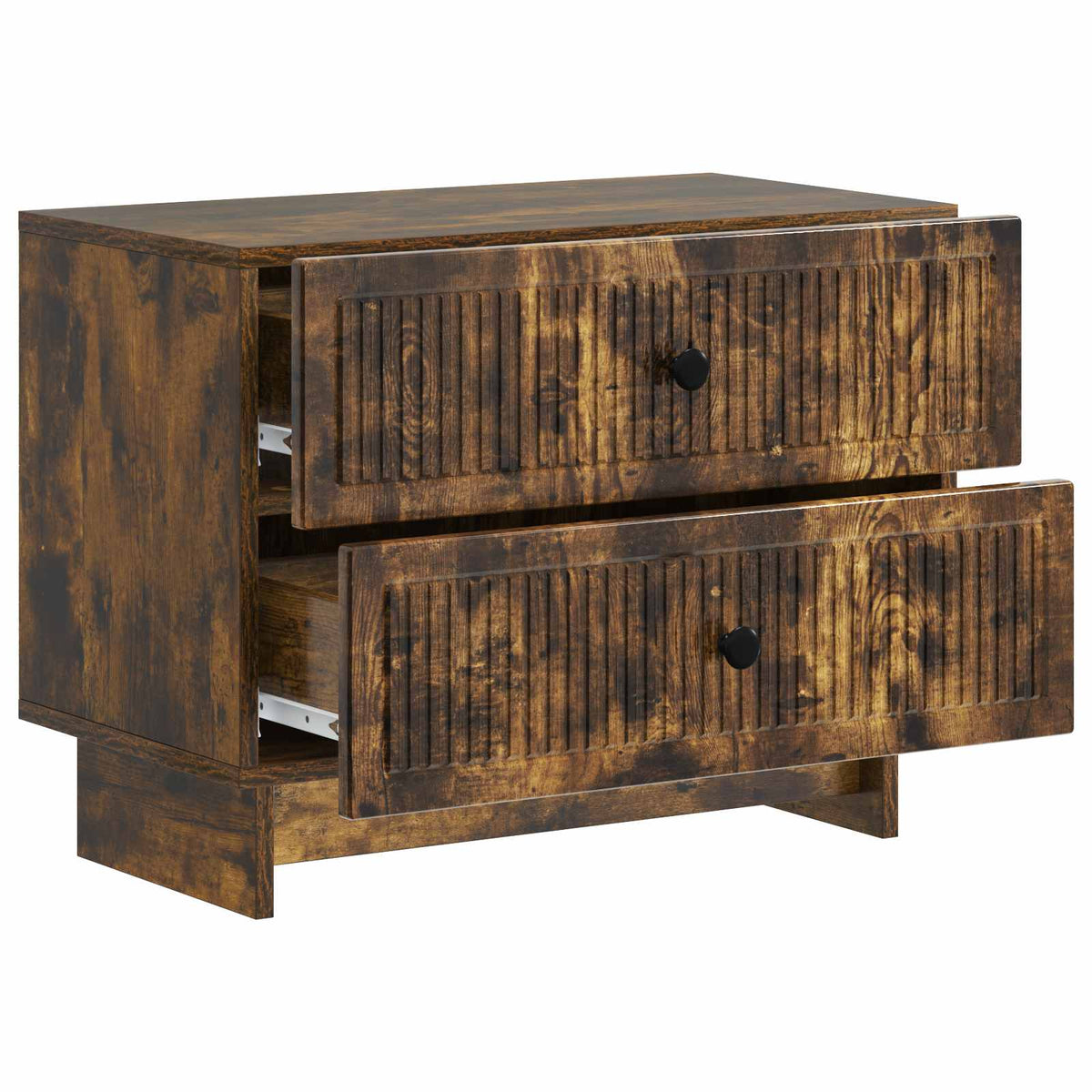 Noćni ormar s ladicama Dimljeni hrast 62 x 34,5 x 47,5 cm