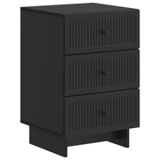 Noćni ormar s ladicama Crna 43 x 41 x 66,5 cm Konstruirano drvo