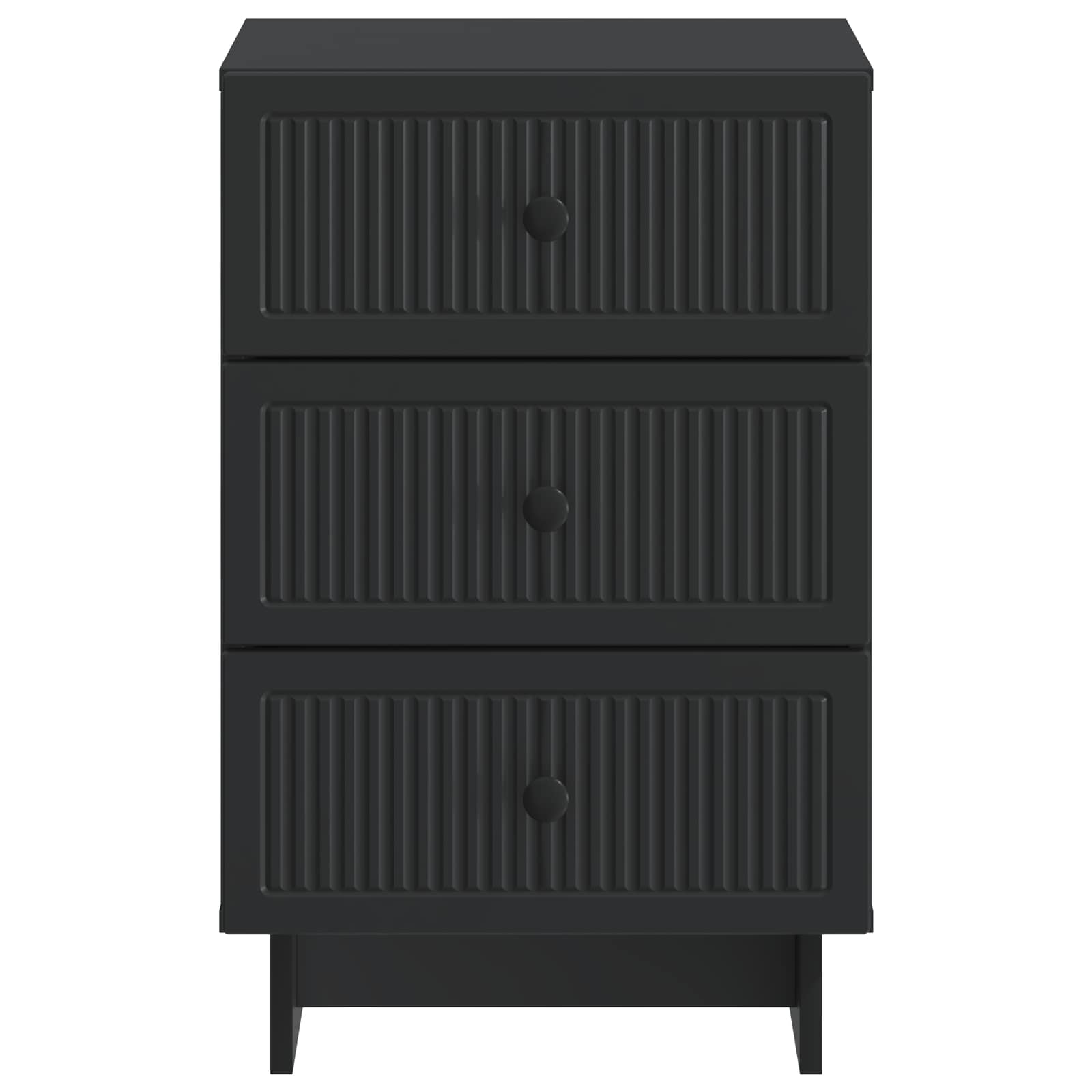 Noćni ormar s ladicama Crna 43 x 41 x 66,5 cm Konstruirano drvo
