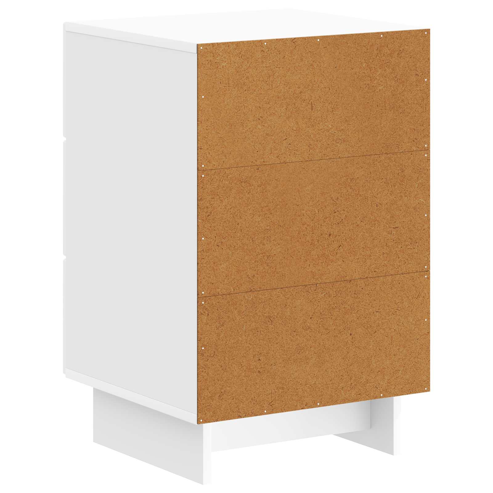 Noćni ormar s ladicama Bijela visokog sjaja 43 x 41 x 66,5 cm