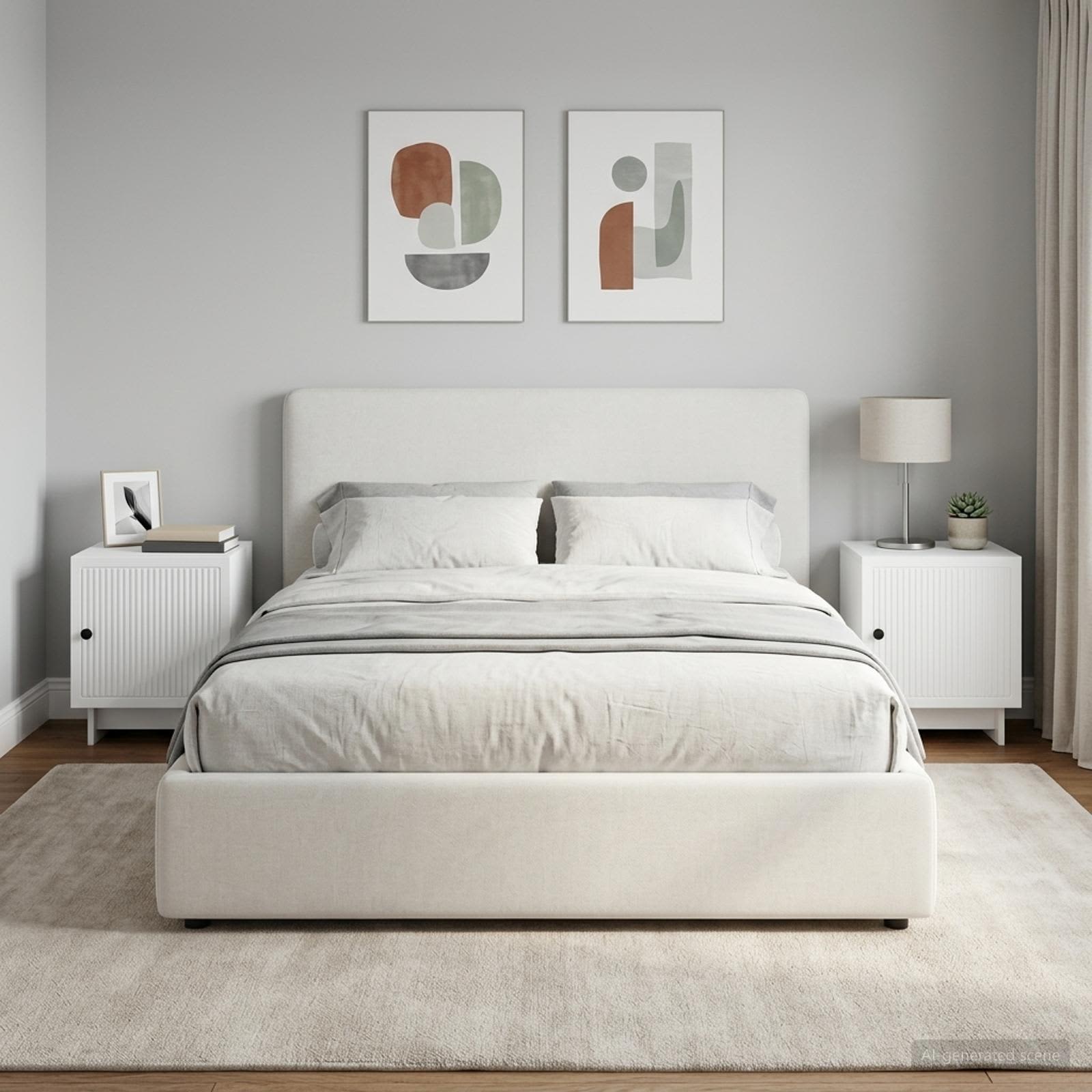 Noćni ormar 2 pcs Bijela 43 x 34,5 x 50 cm Konstruirano drvo