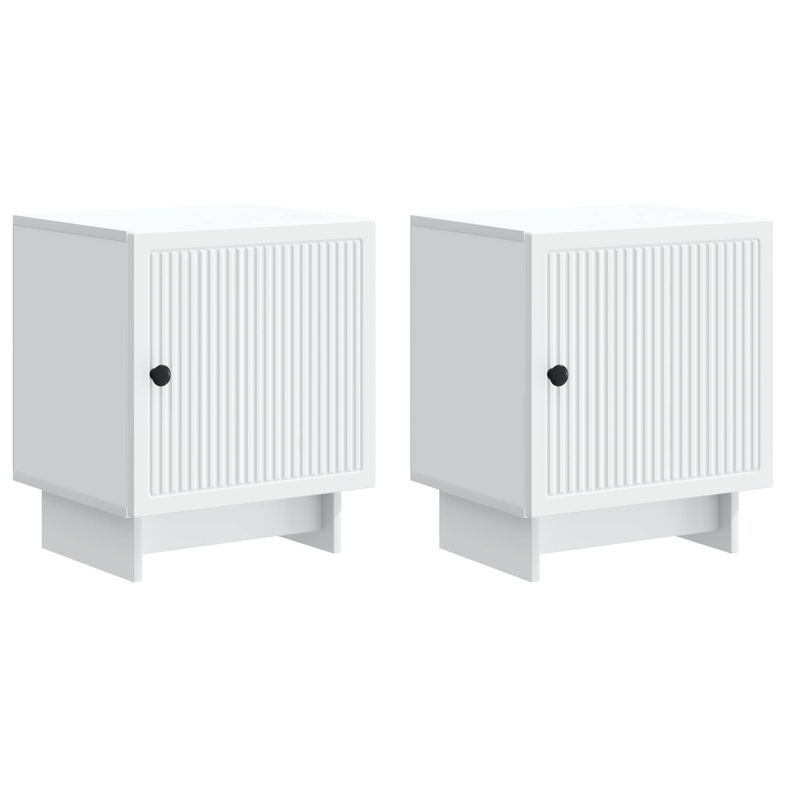 Noćni ormar 2 pcs Bijela 43 x 34,5 x 50 cm Konstruirano drvo